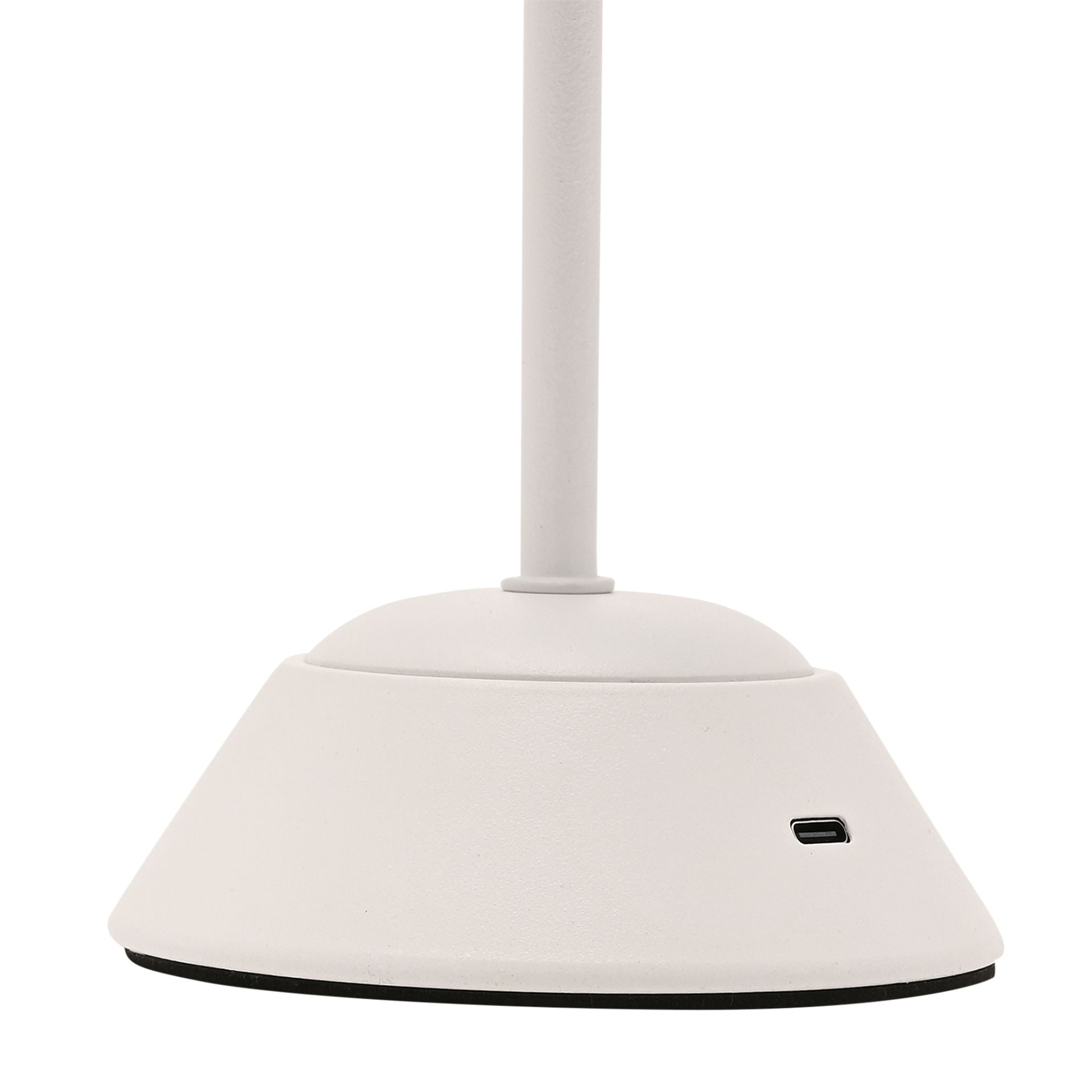 Hestia Matt Putty White USB LED Touch Table Lamp - Medium