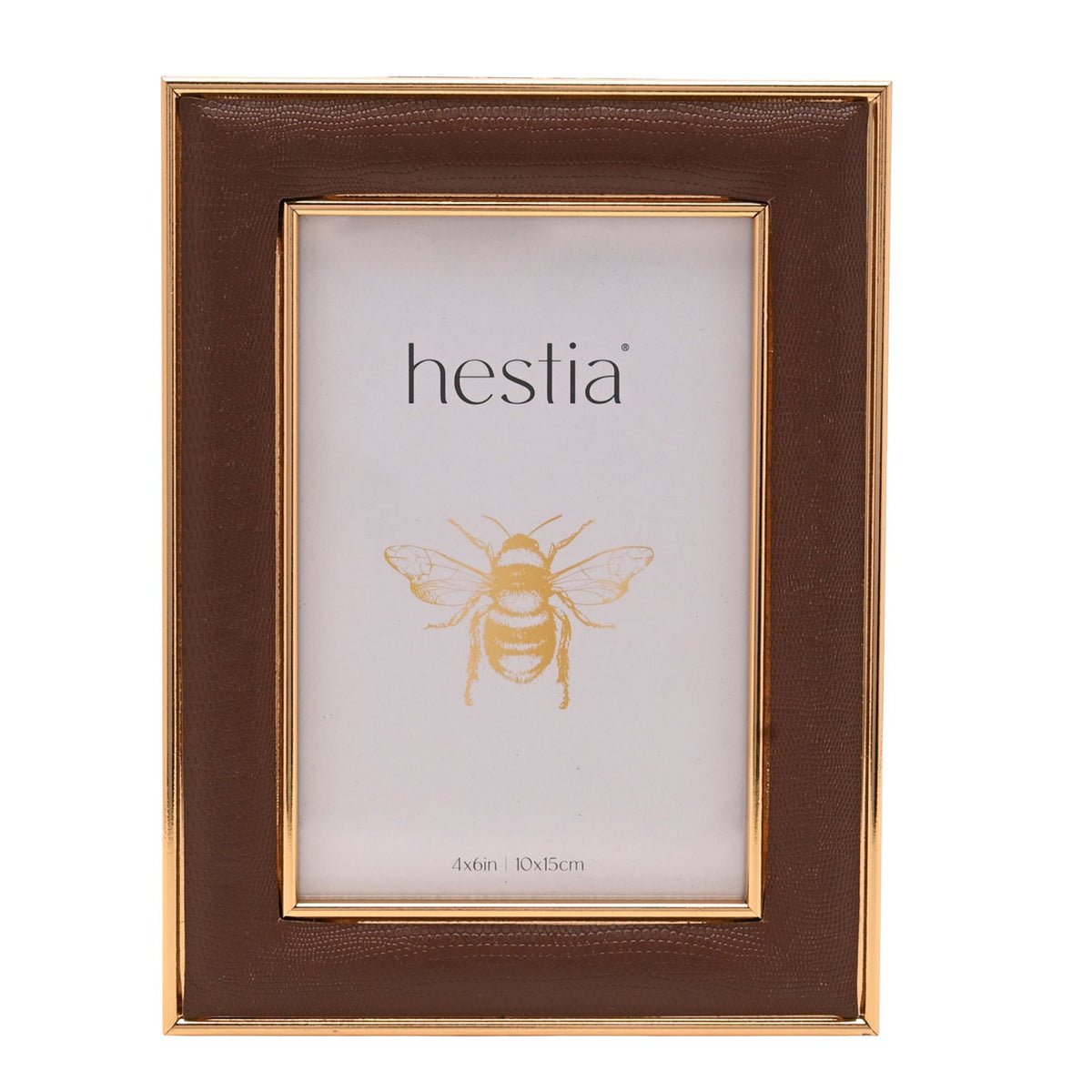 Hestia Gold Coloured Photo Frame 4" x 6"
