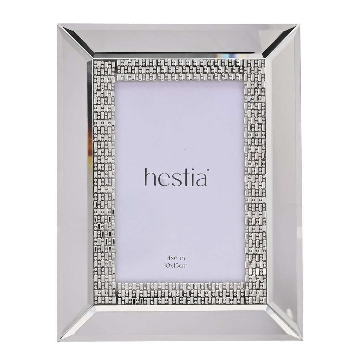 Hestia Diamante Glass Photo Frame 4" x 6"