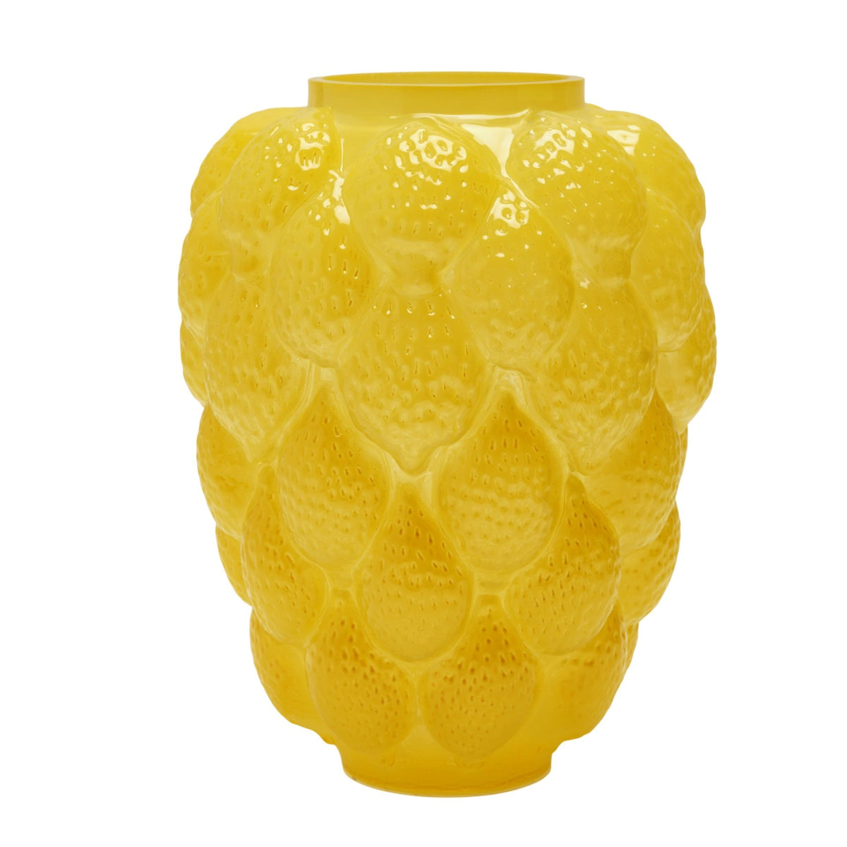 Hestia Lemon Bunched Shaped Glass Bud Vase