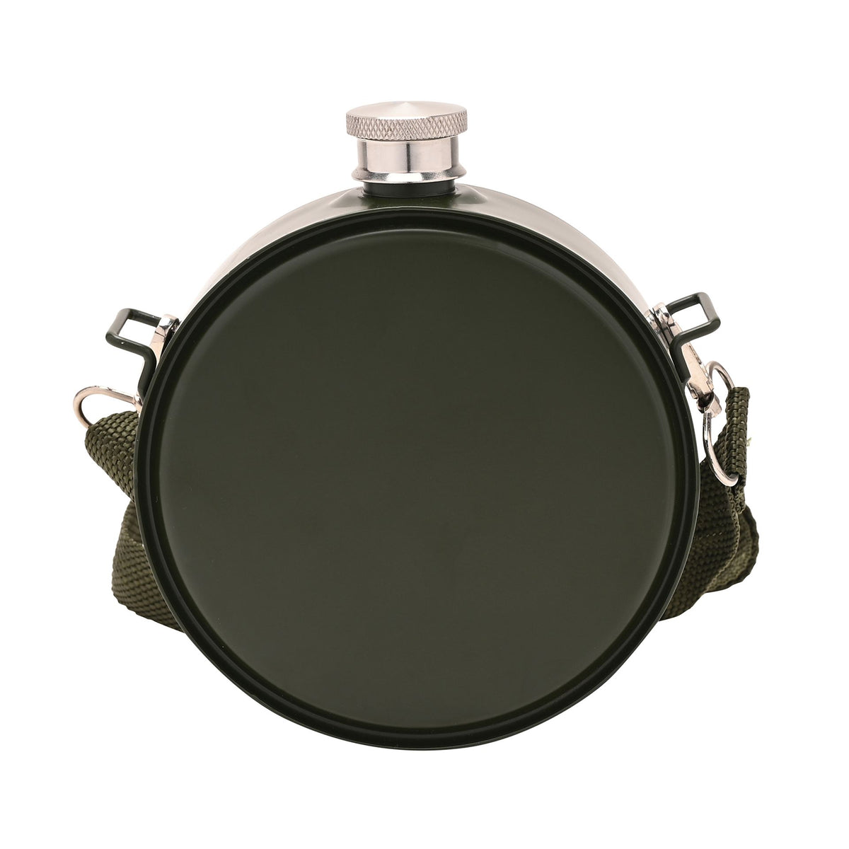 Harvey Makin Classic Hip Flask 20oz Retro - Army Flask