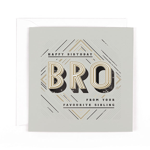 Brother Birthday Card - Bro