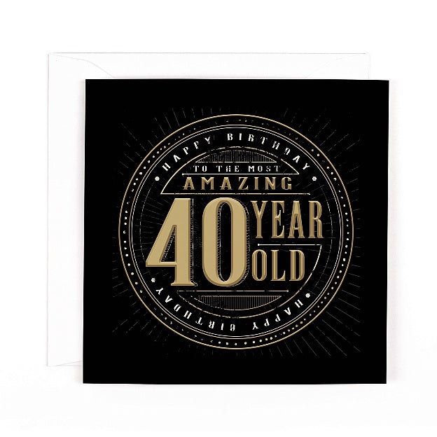 40th Birthday Card
