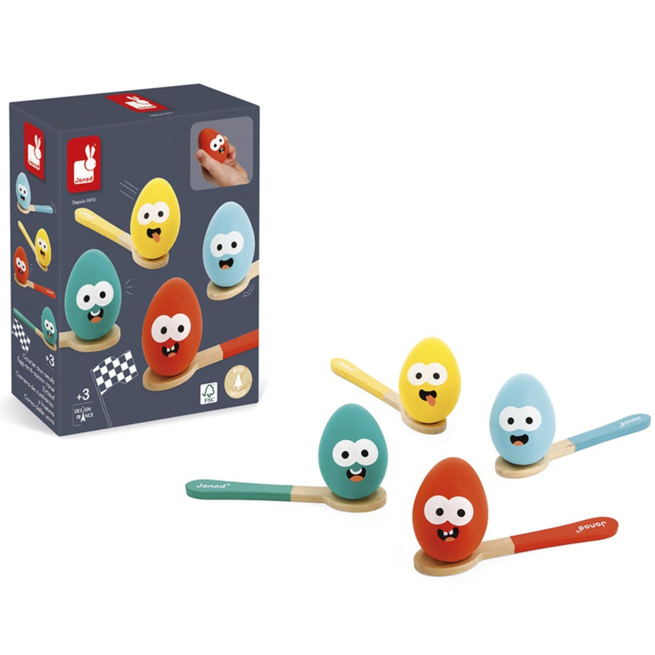 Janod Wooden Egg & Spoon Race