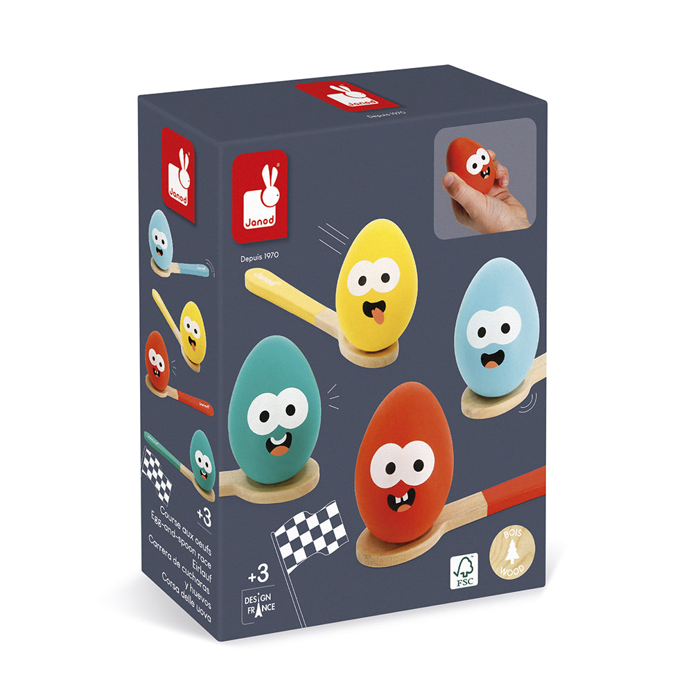 Janod Wooden Egg & Spoon Race