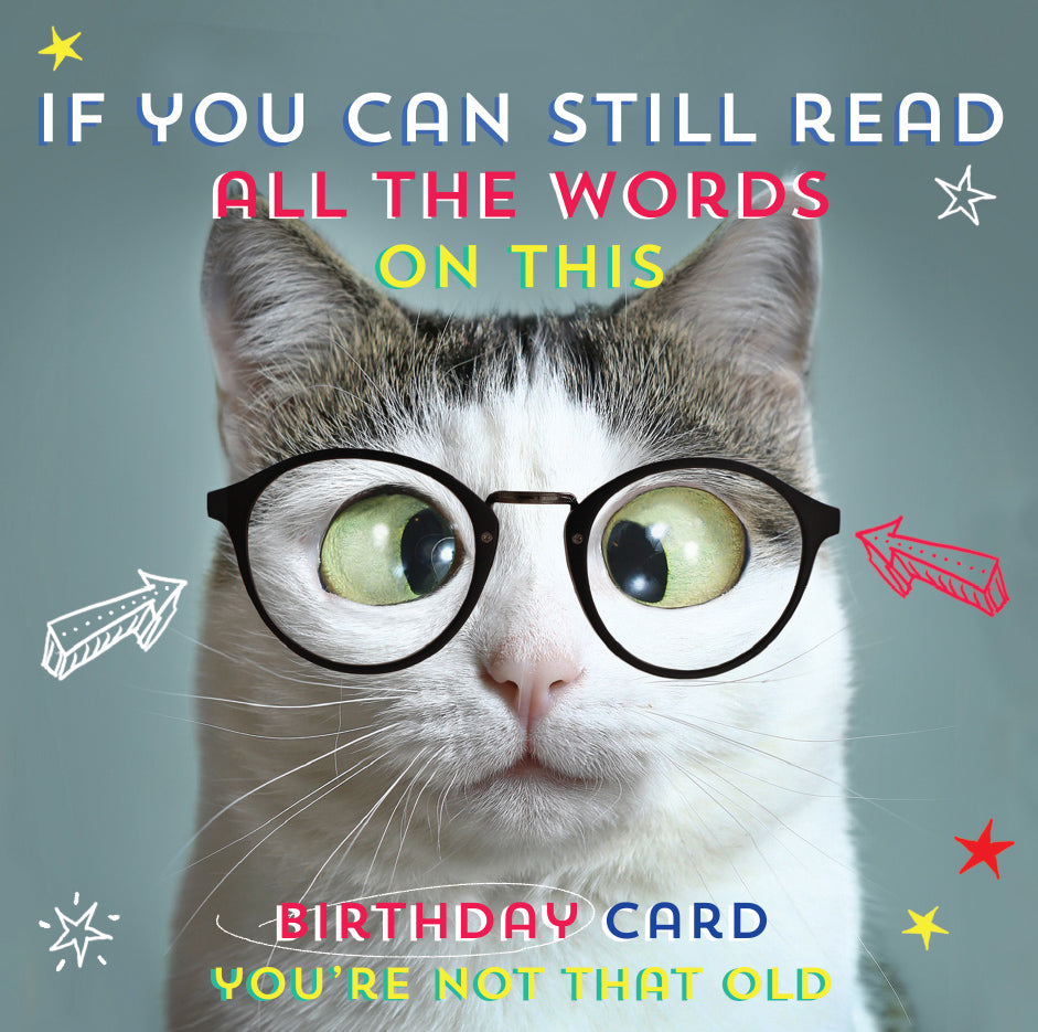 Cat in Glasses Beautiful 3D Card