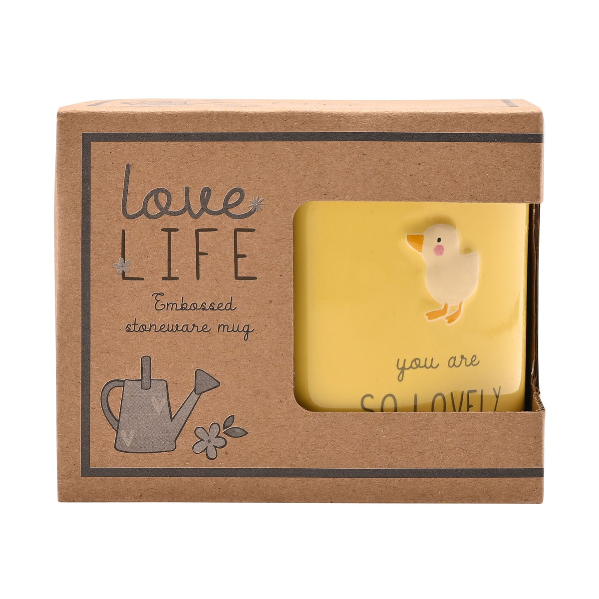 Love Life Embossed Mug - You're So Lovely