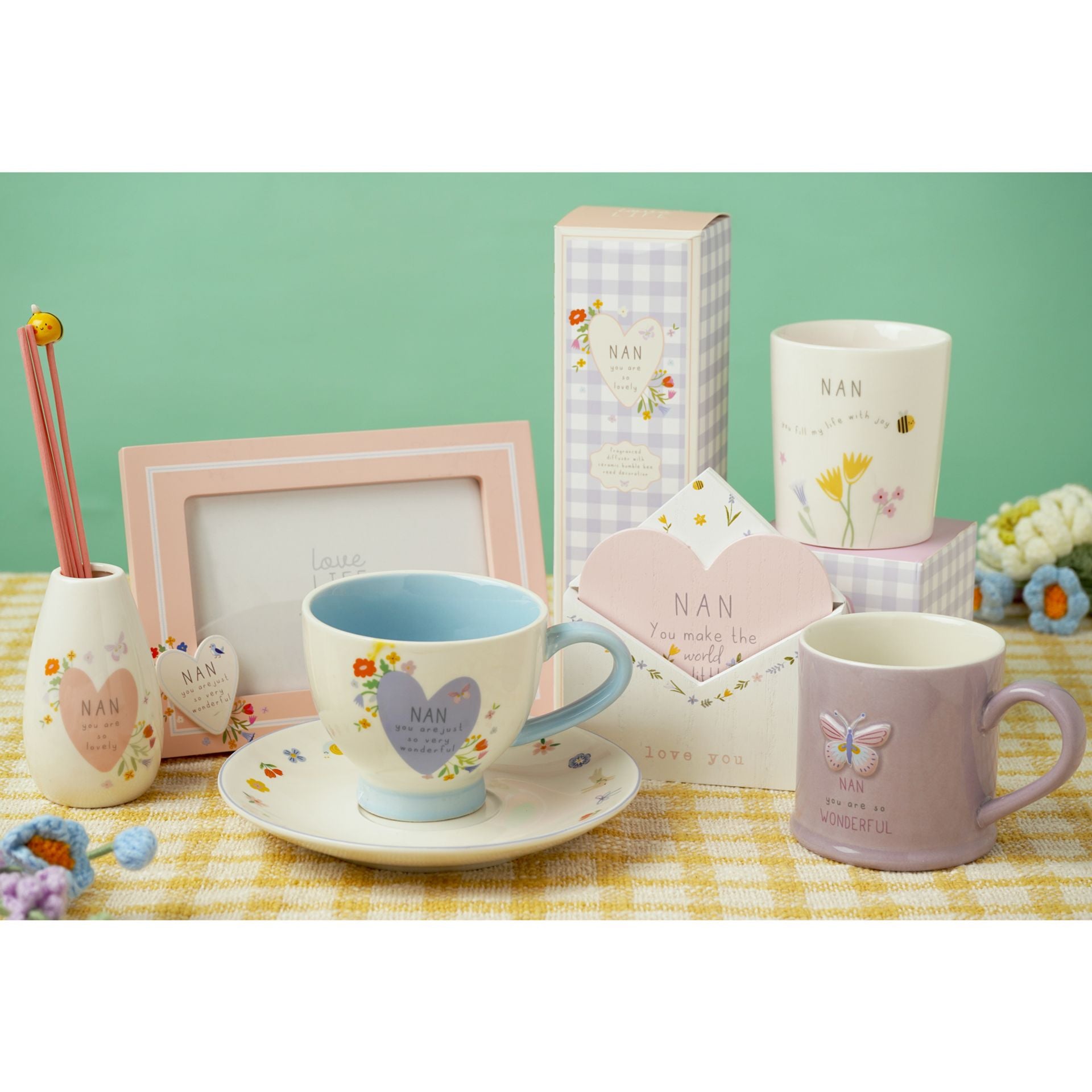 Love Life Cup & Saucer - Nan