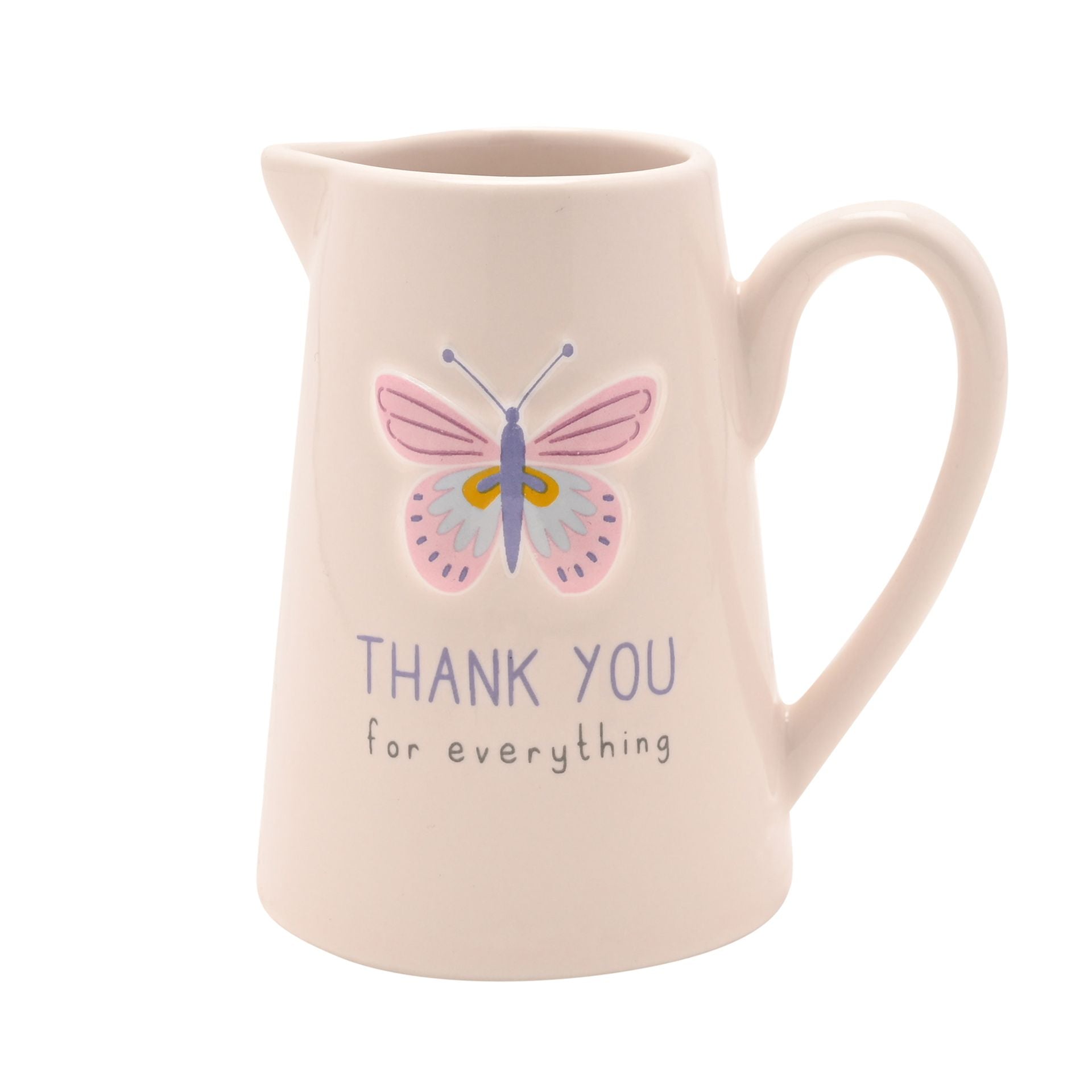 Love Life Embossed Jug - Thank You