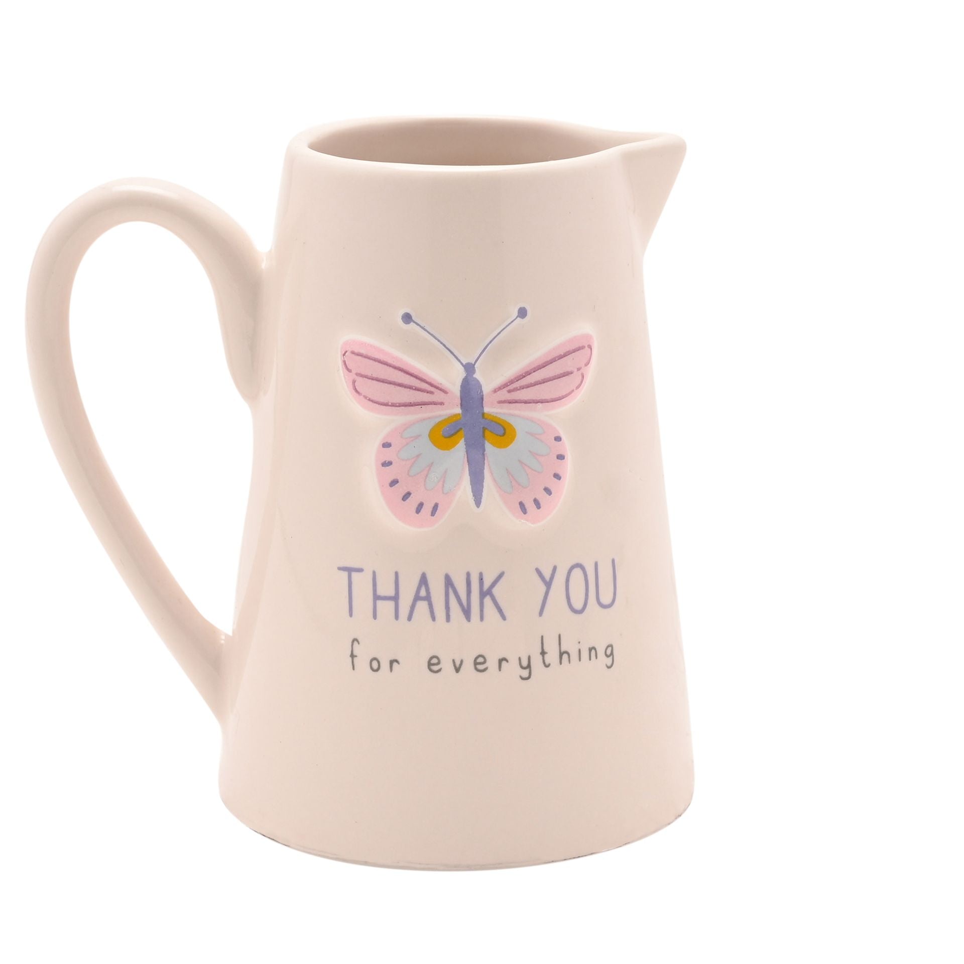 Love Life Embossed Jug - Thank You