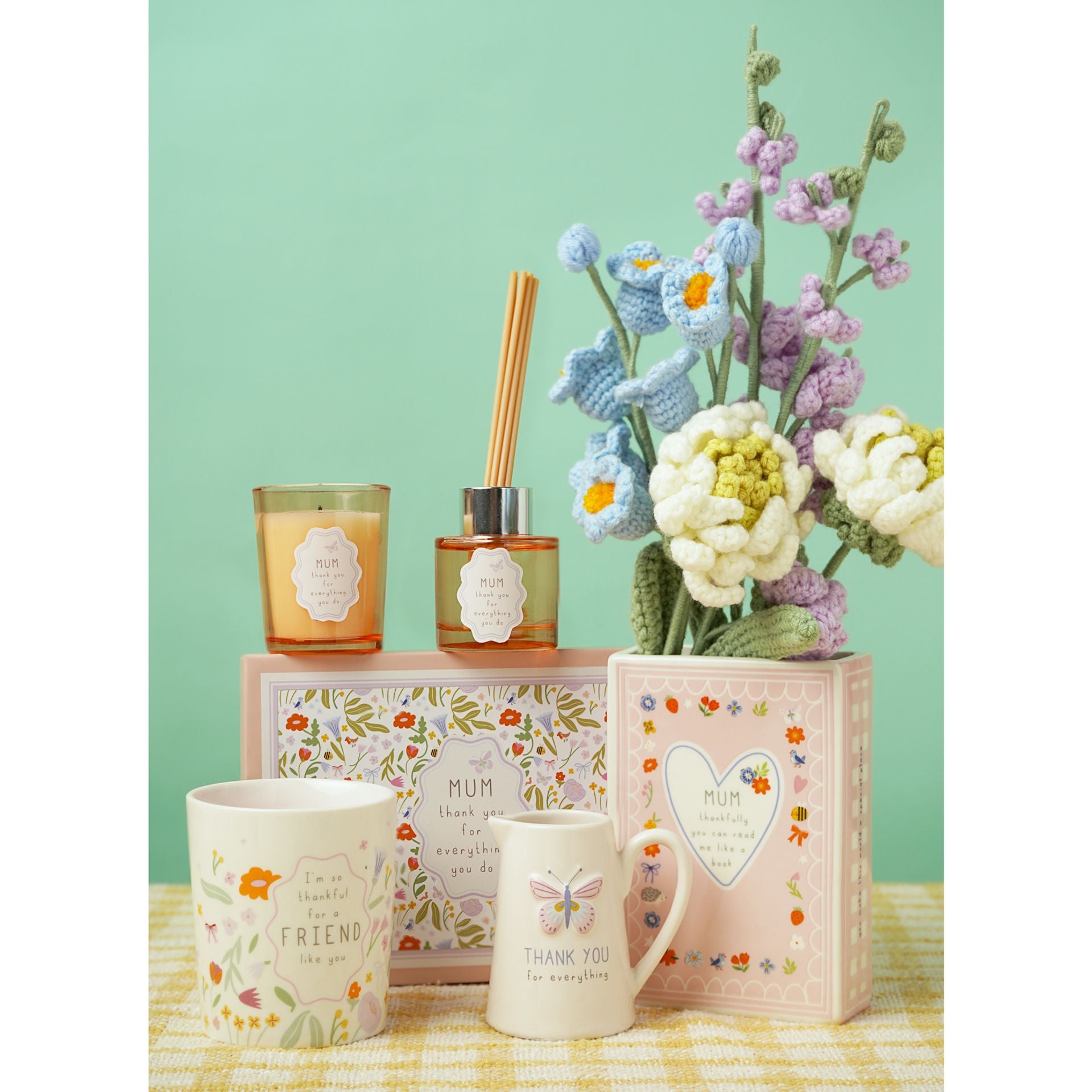 Love Life Embossed Jug - Thank You