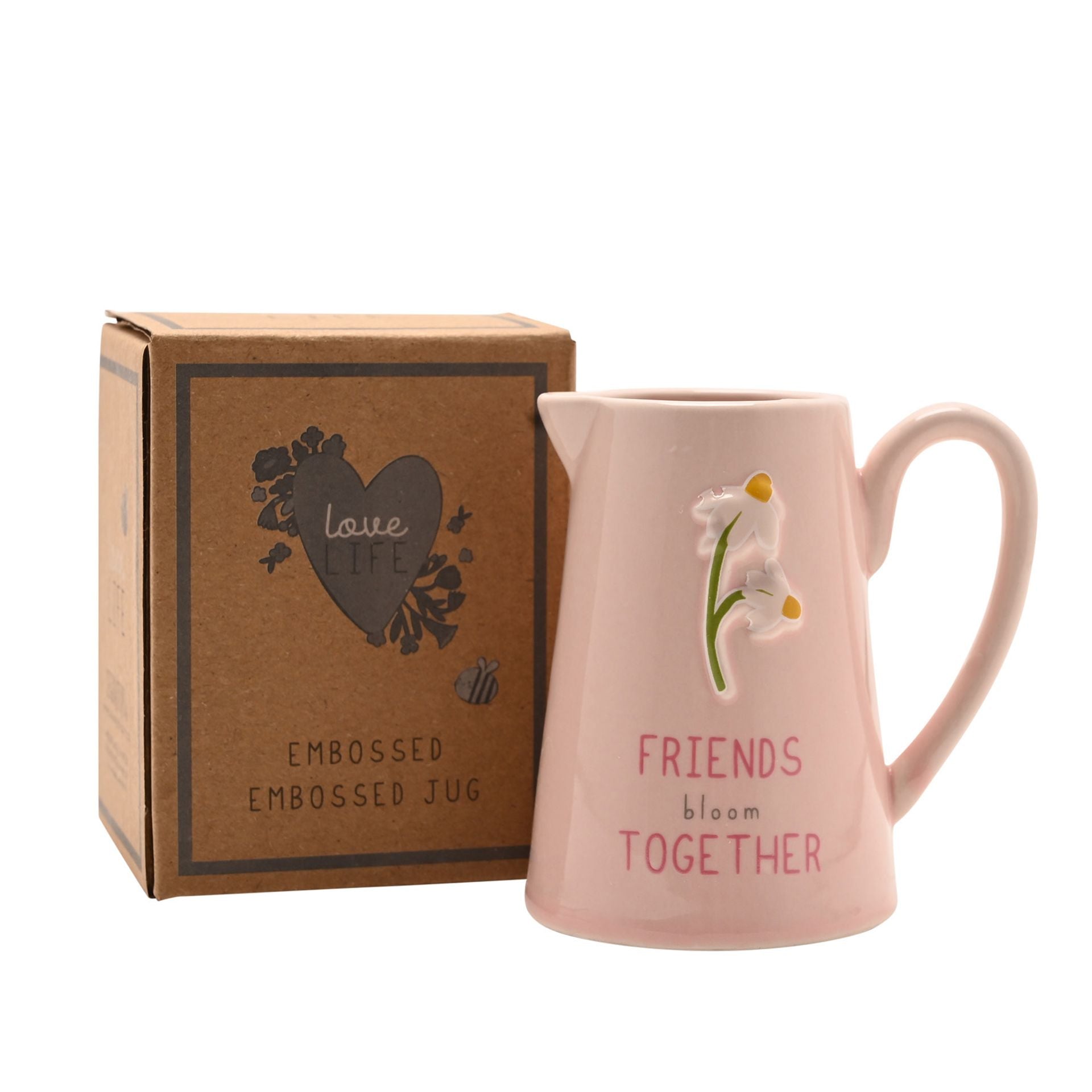 Love Life Embossed Jug - Friends