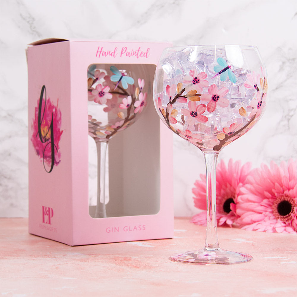Blossom & Dragonfly Colourful Gin Glass