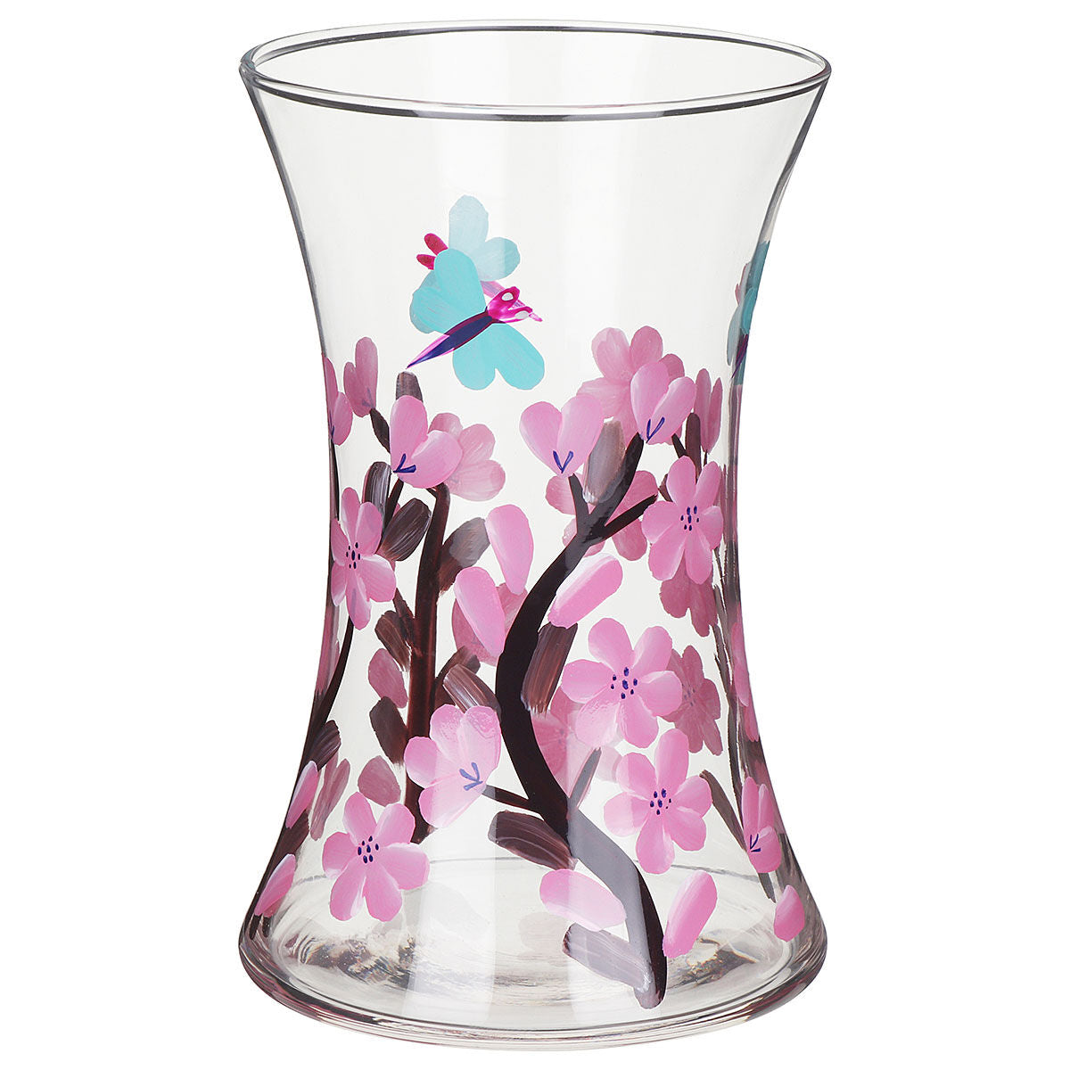 Blossom & Dragonfly Glass Vase