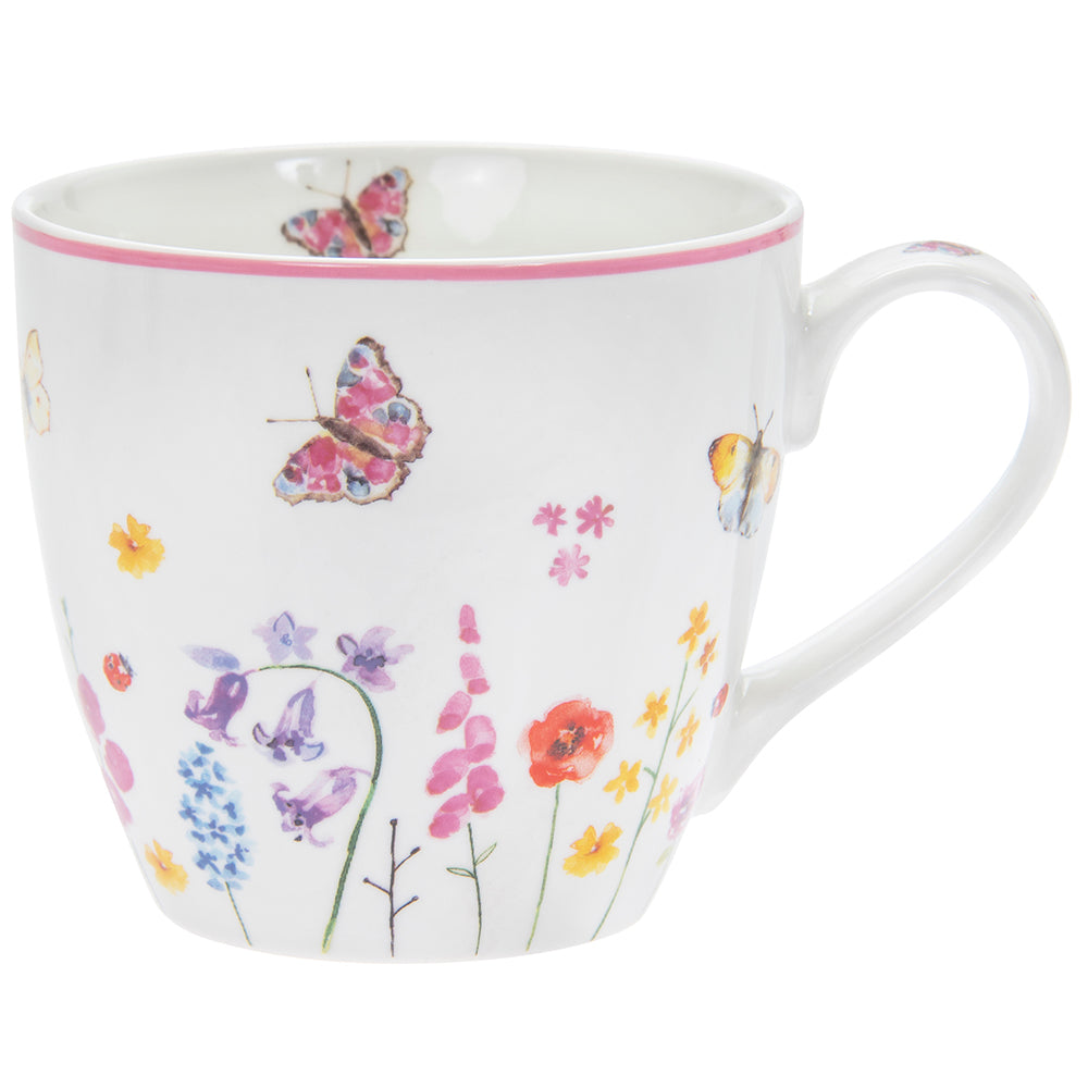 Butterfly Garden Breakfast Mug