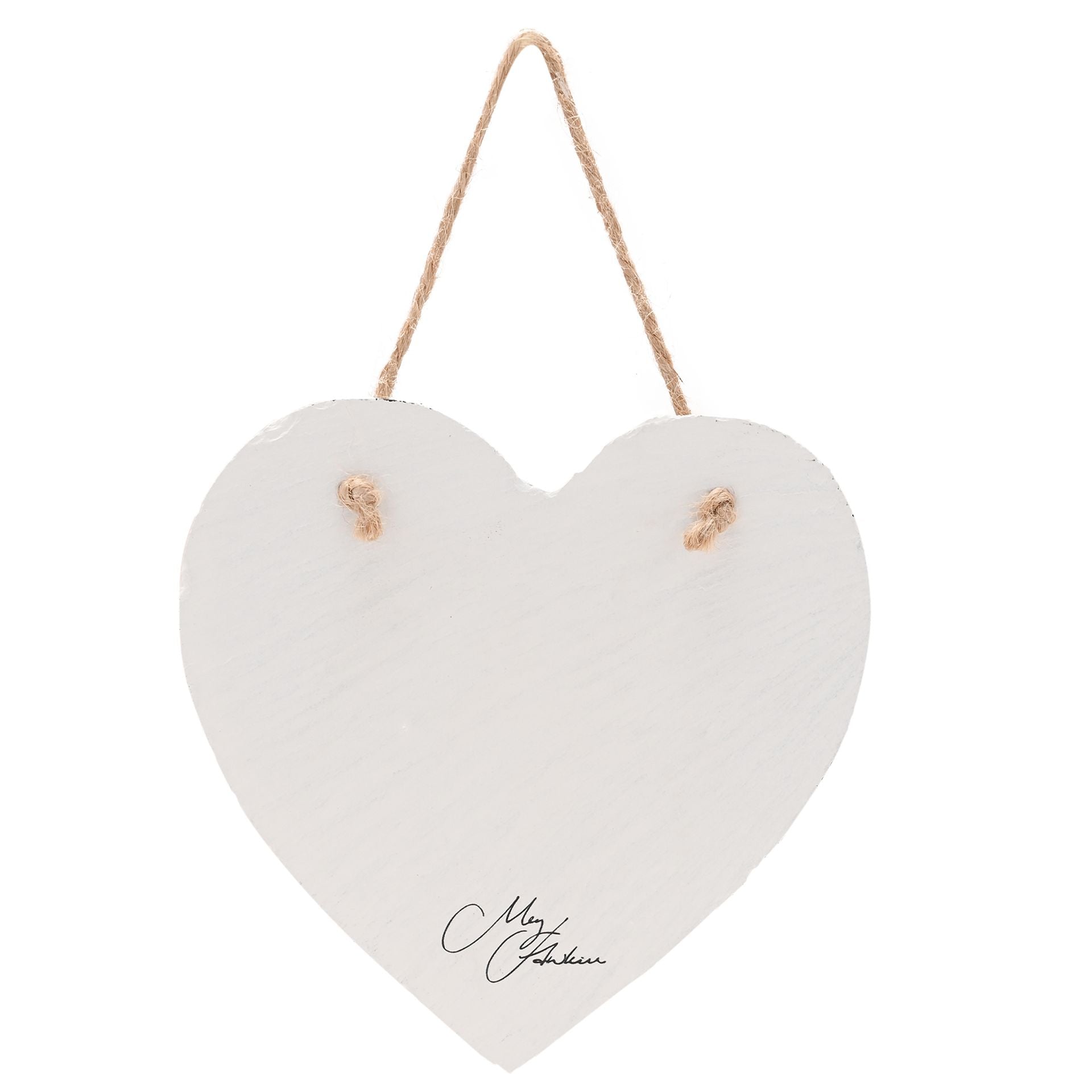 Meg Hawkins Slate Hanging Heart - Hedgehog