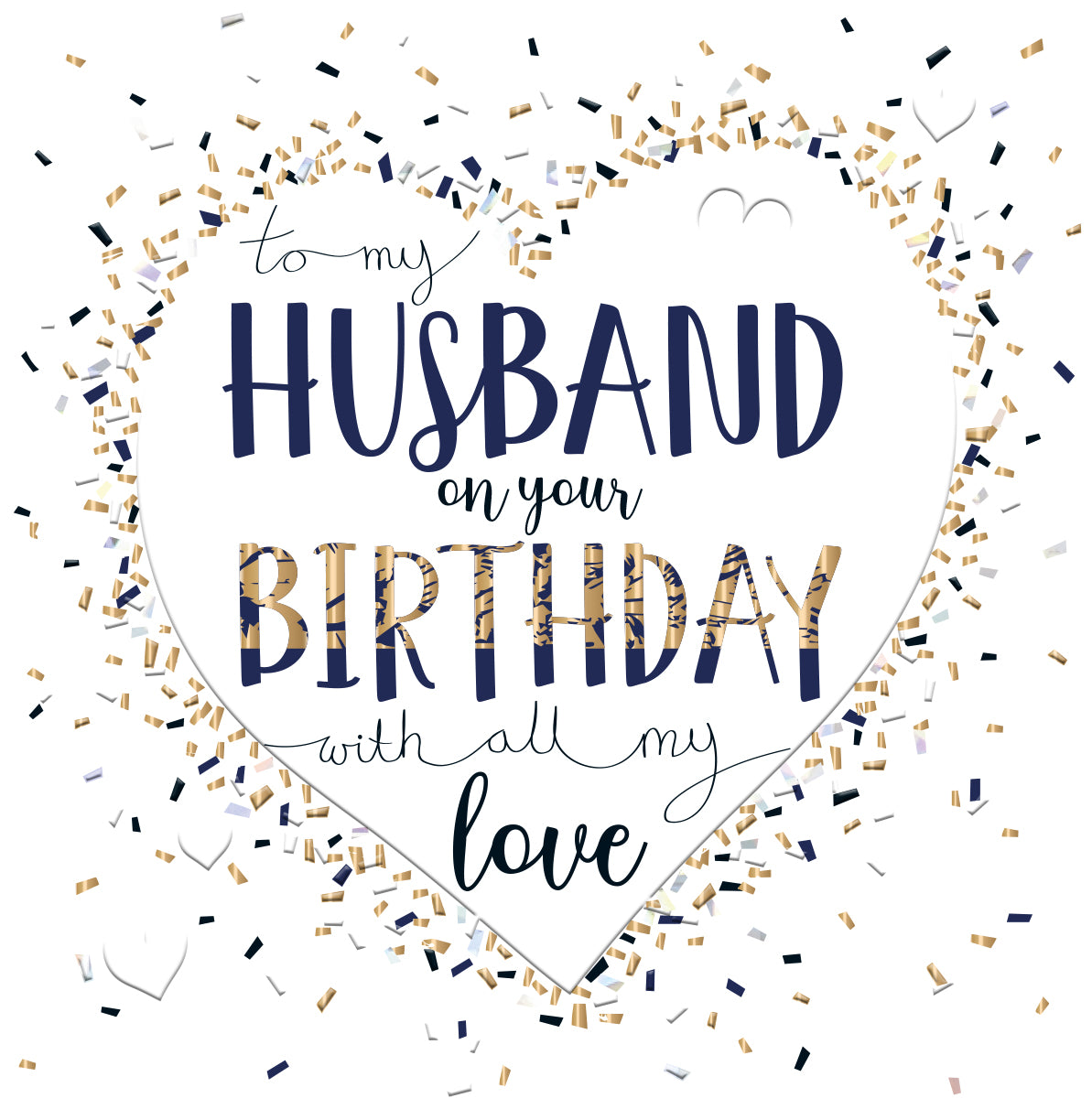 To my Husband on your Birthday Card