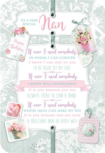 Nan Very Specail Birthday Card