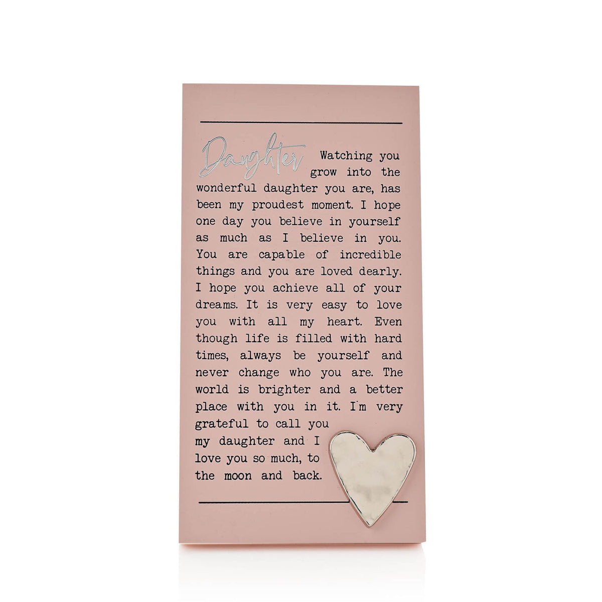 Moments Standing Plaque - Daughter
