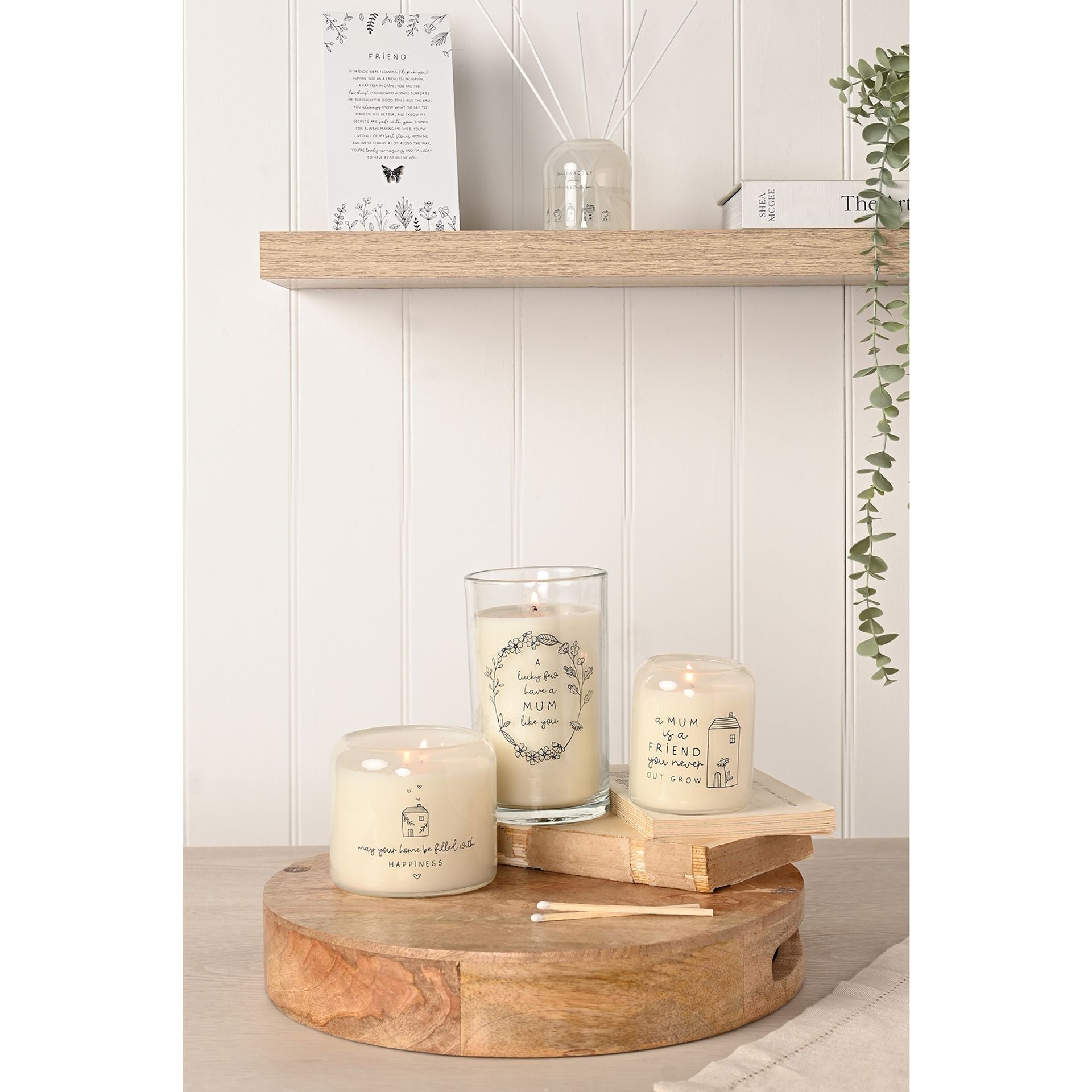 Moments Double Wick Candle 390g - Happy Home