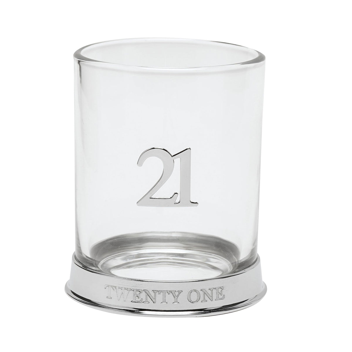 Milestones 3D Number Whisky Glass - 21