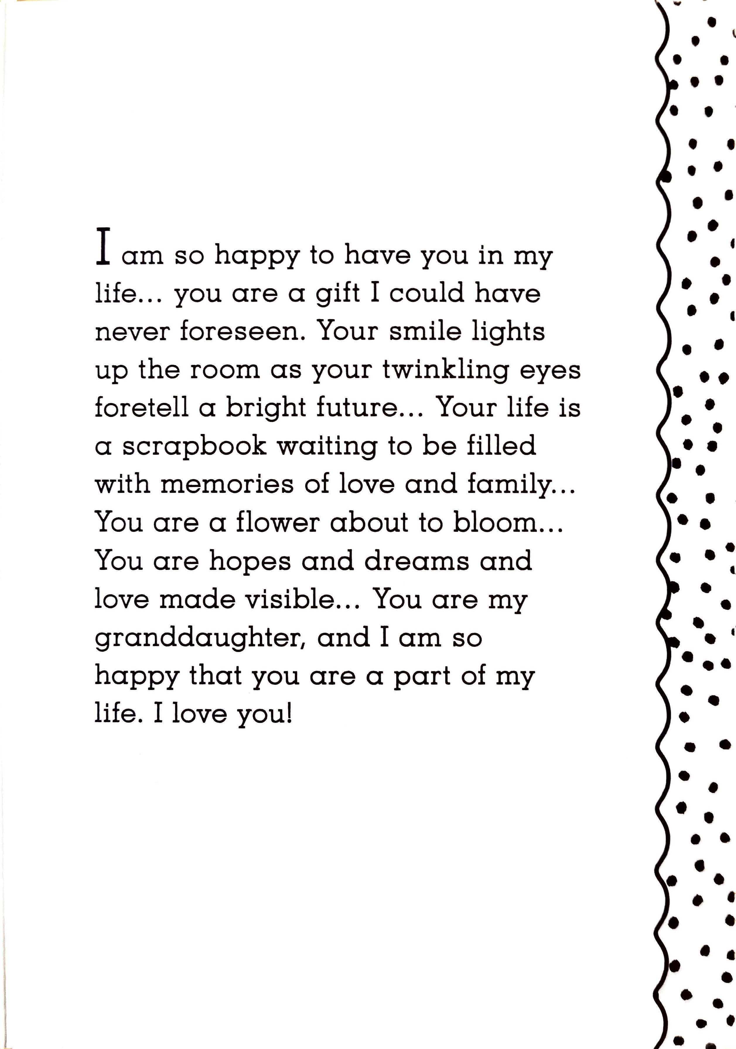 Dear Granddaughter Card - Blue Mountain Arts