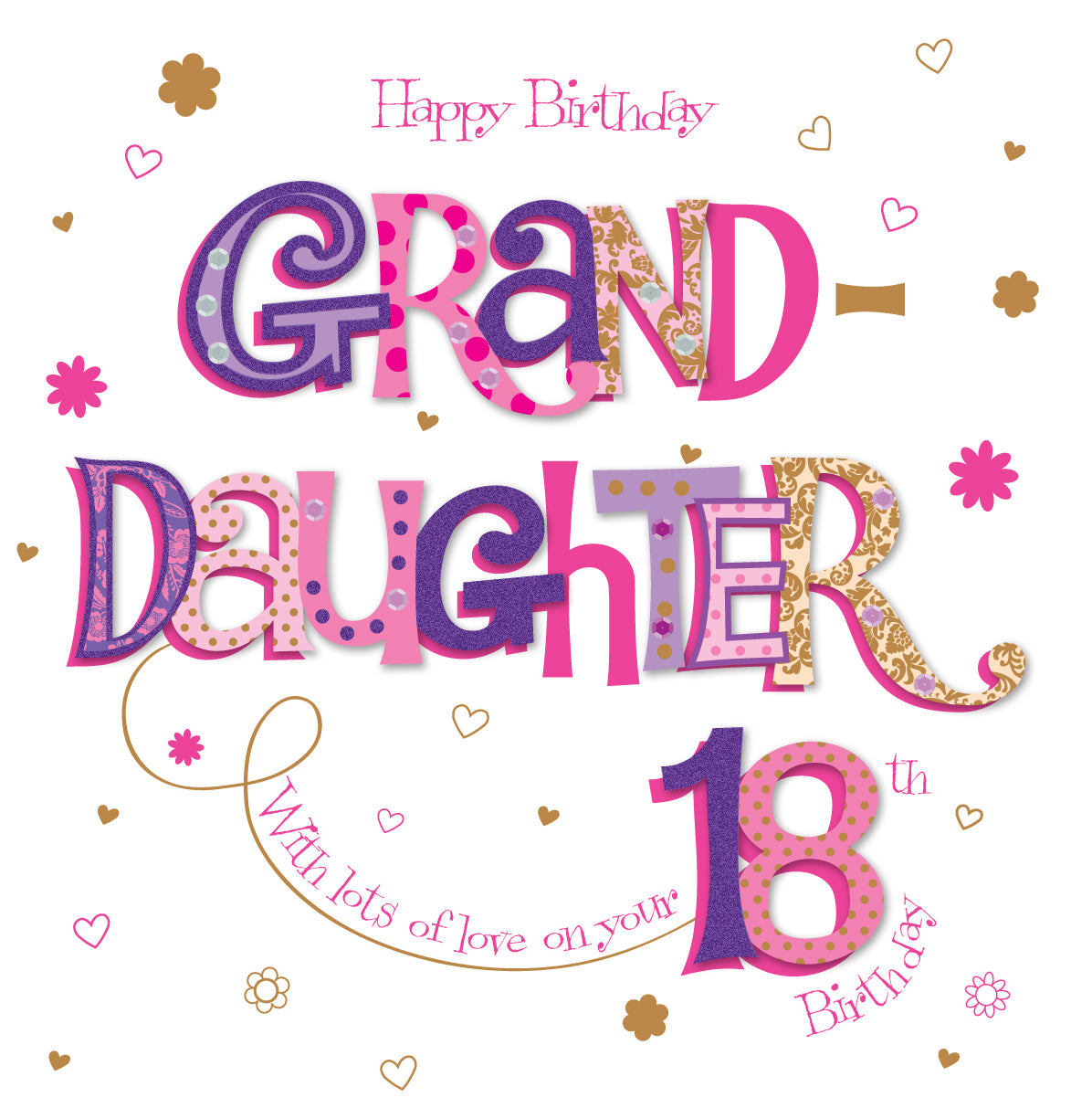 Granddaughter 18th Birthday Card