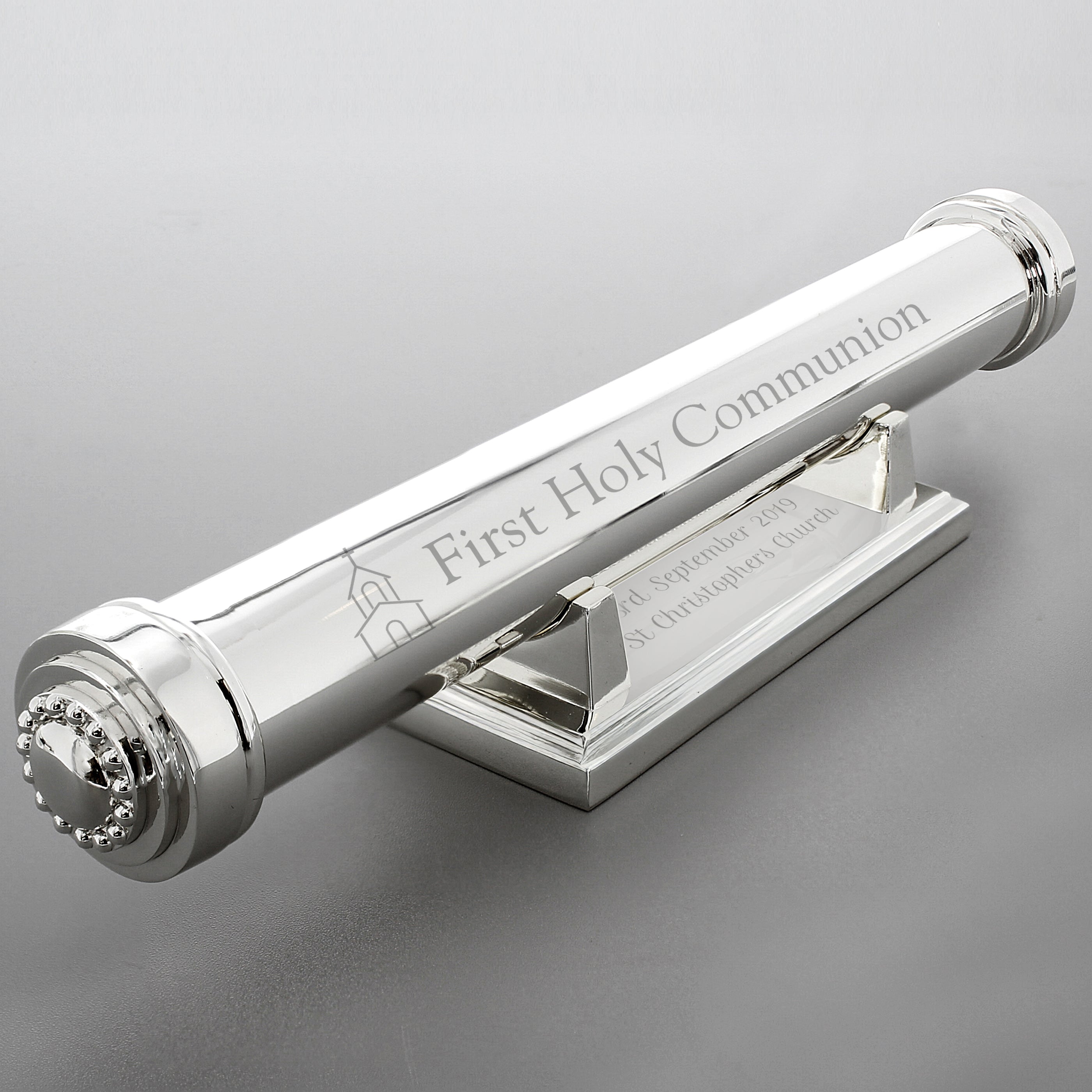 Personalised First Holy Communion Silver Plated Certificate Holder