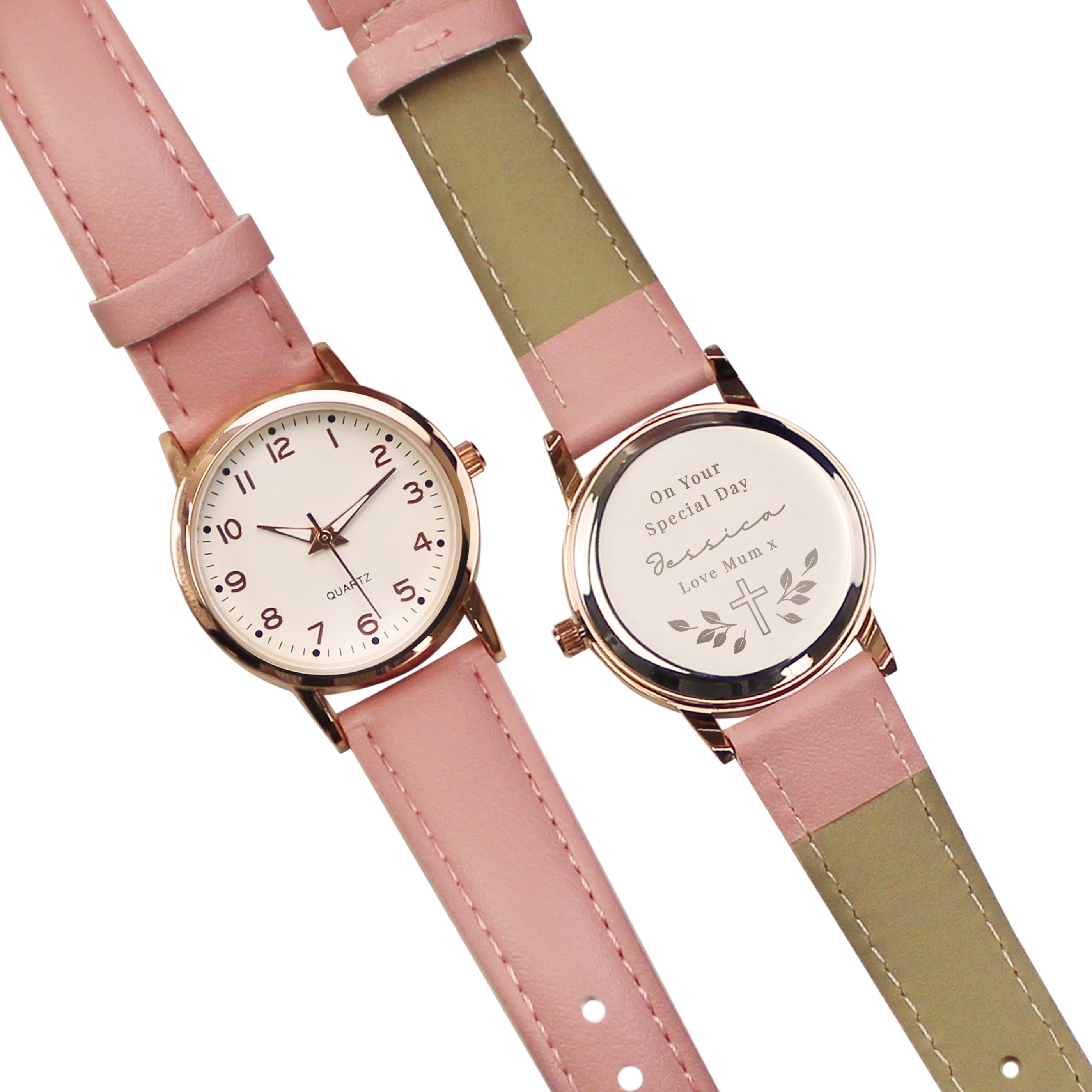 Personalised Holy Communion / Christening Pink Watch
