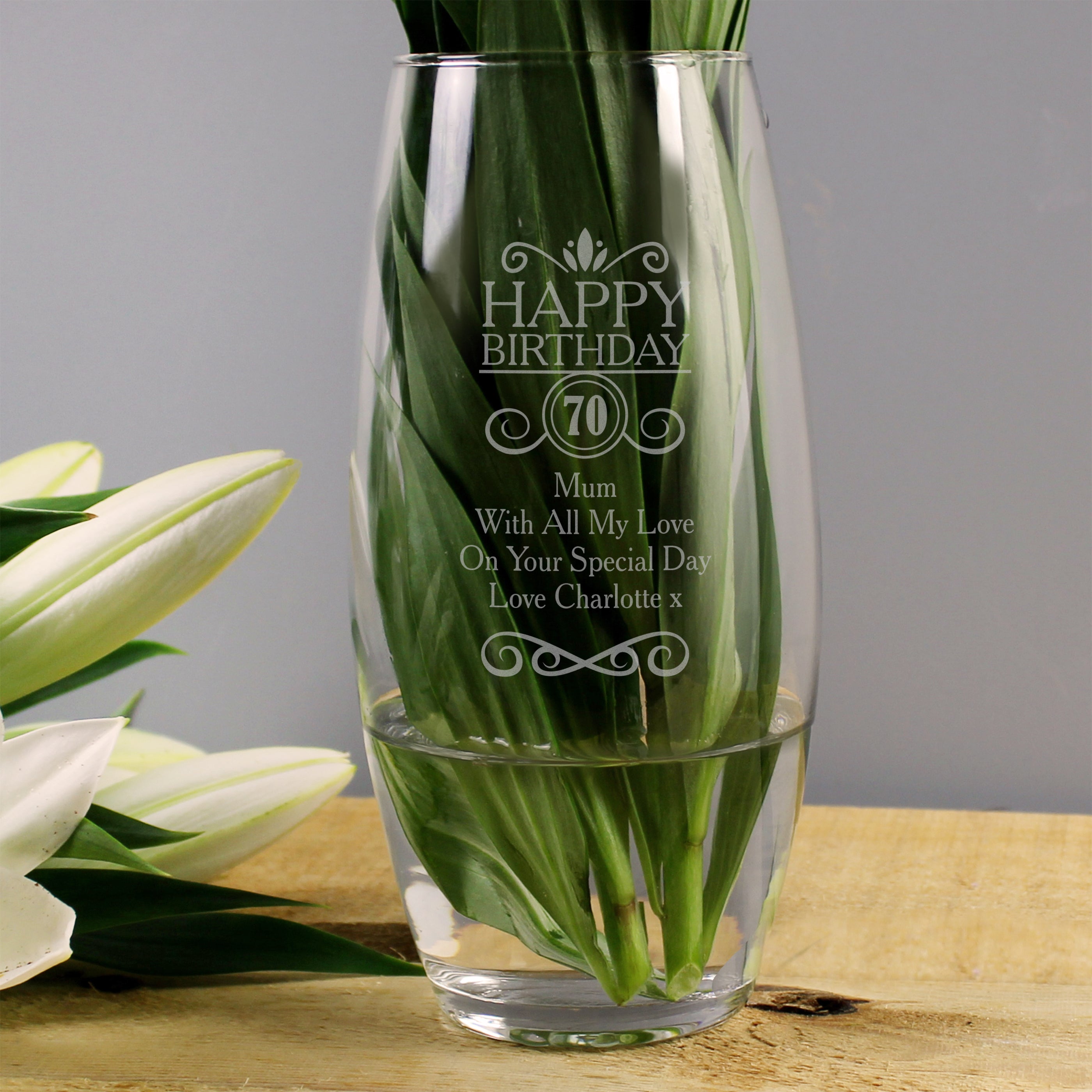 Personalised Birthday Bullet Vase