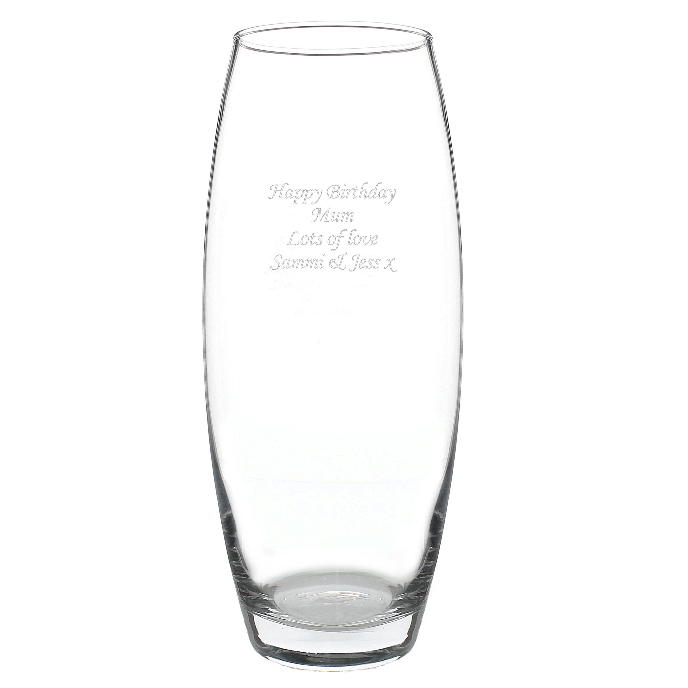 Personalised Tapered Bullet Vase
