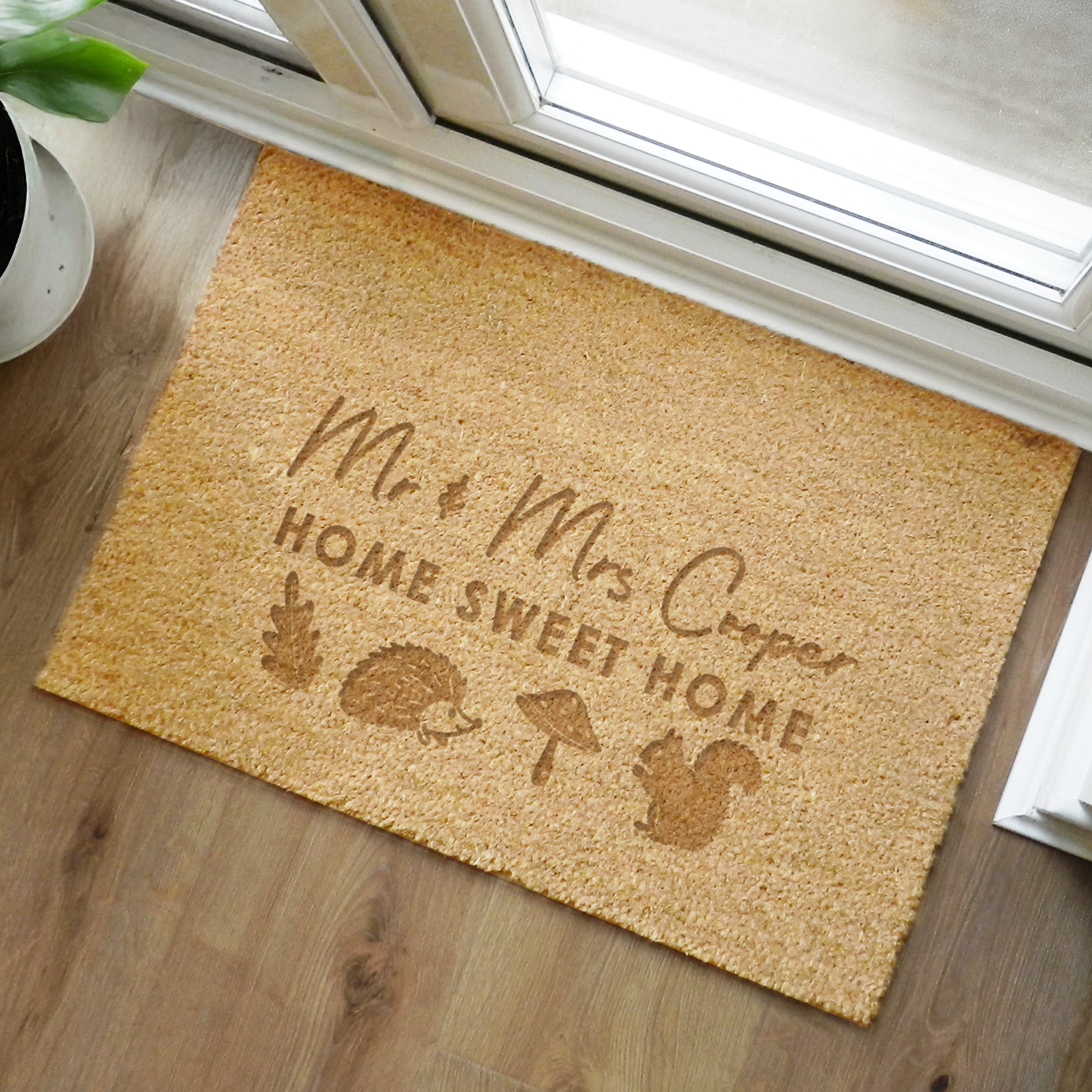 Personalised Autumnal Rectangle Doormat