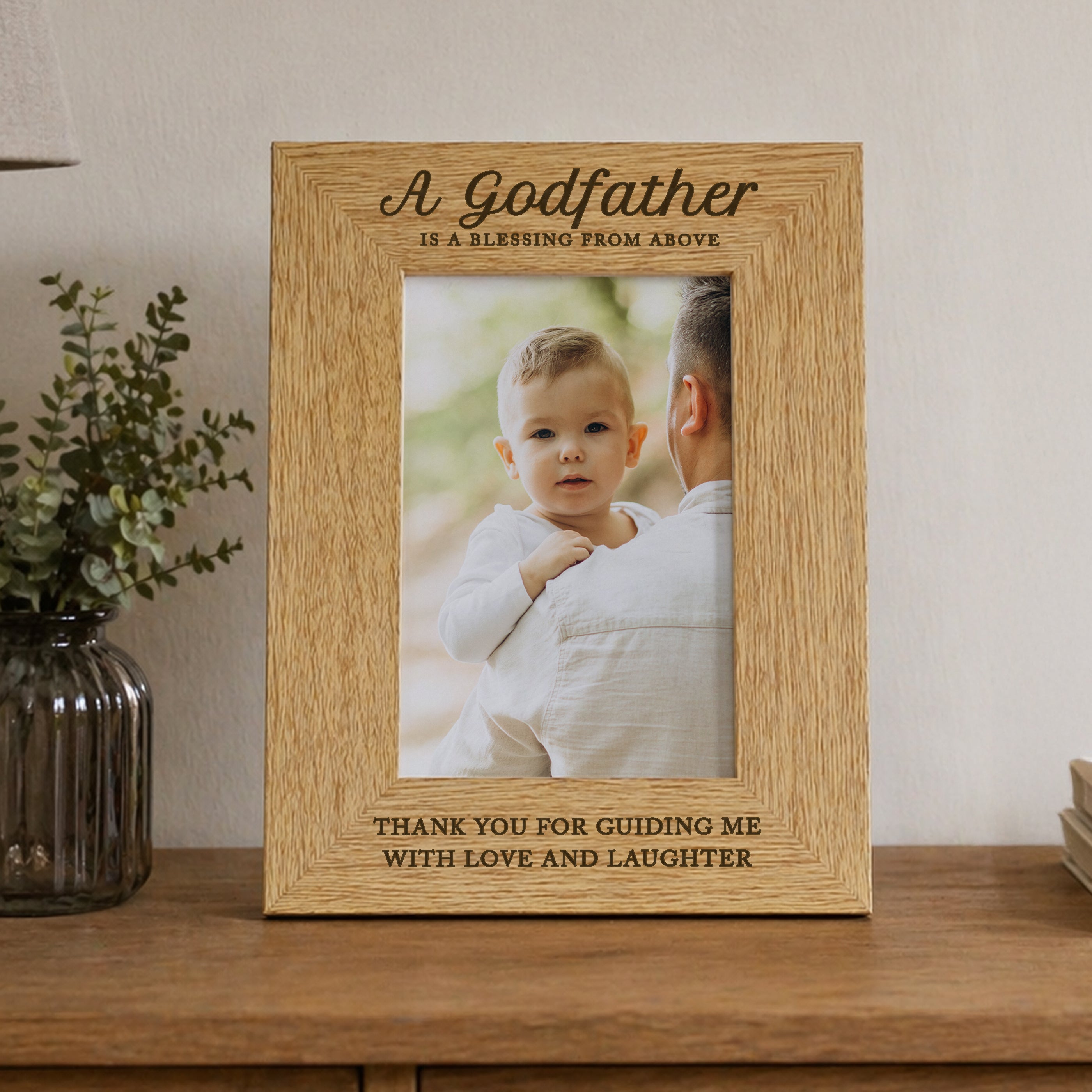 Personalised Godfather 6x4 Wooden Photo Frame