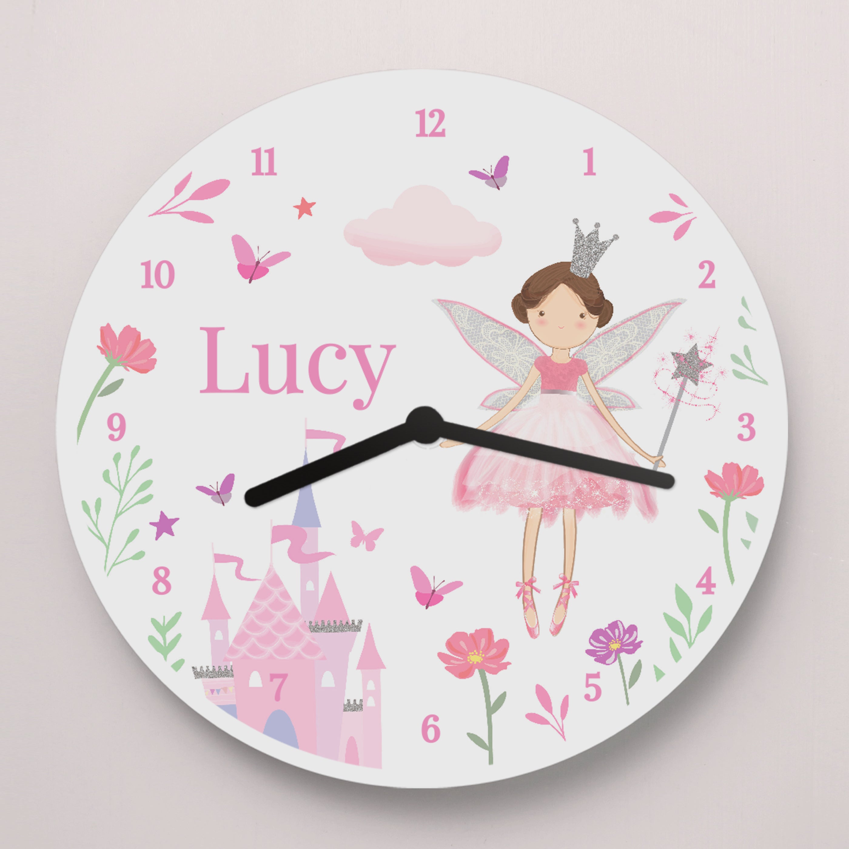 Personalised Fairy Princess Clock