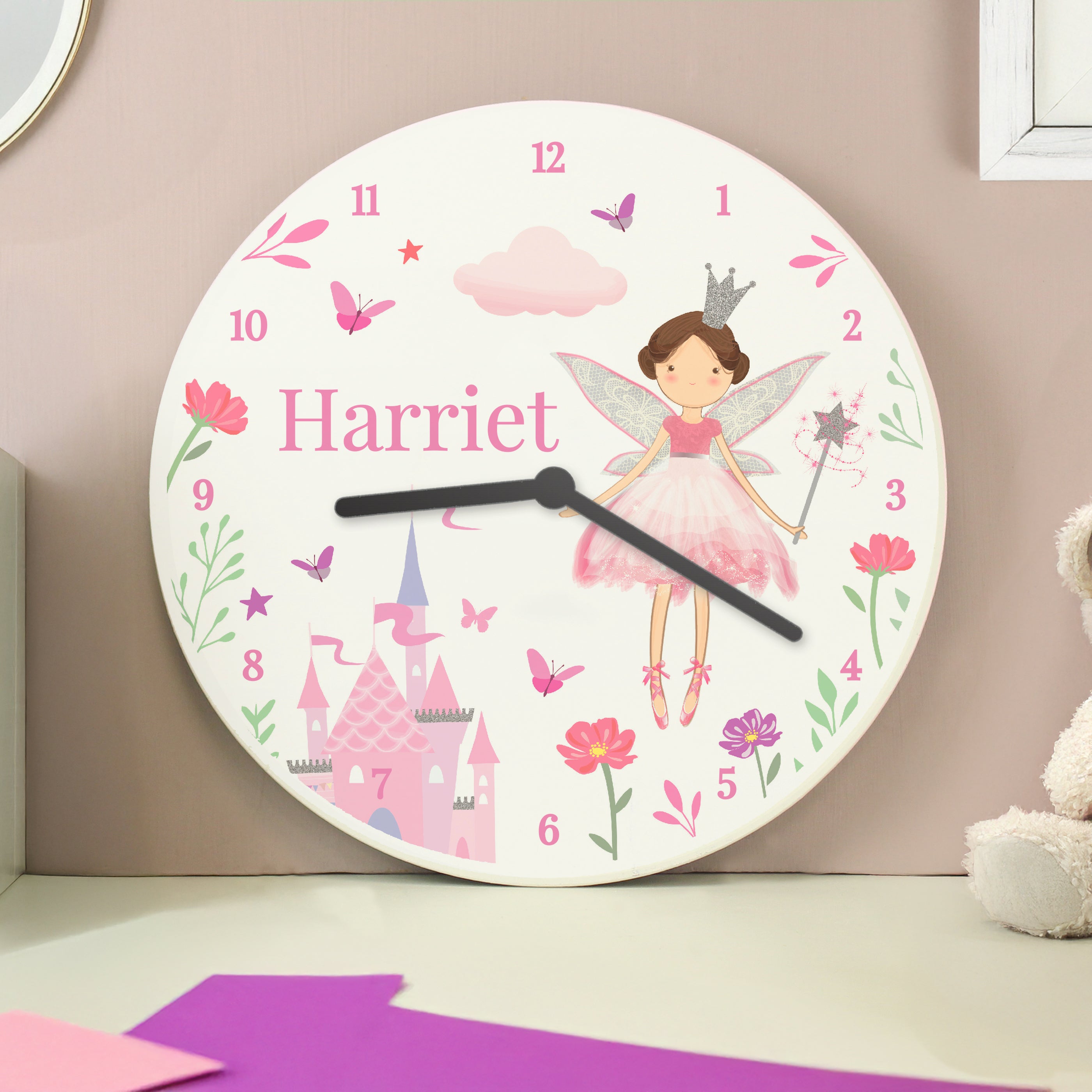 Personalised Fairy Princess Clock