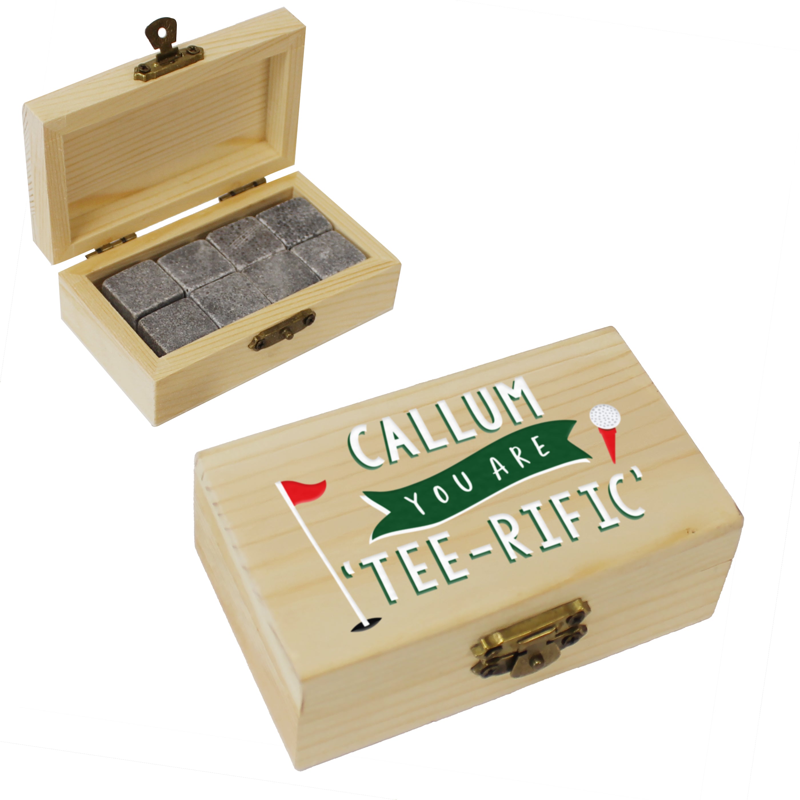 Personalised Golf Whisky Stones