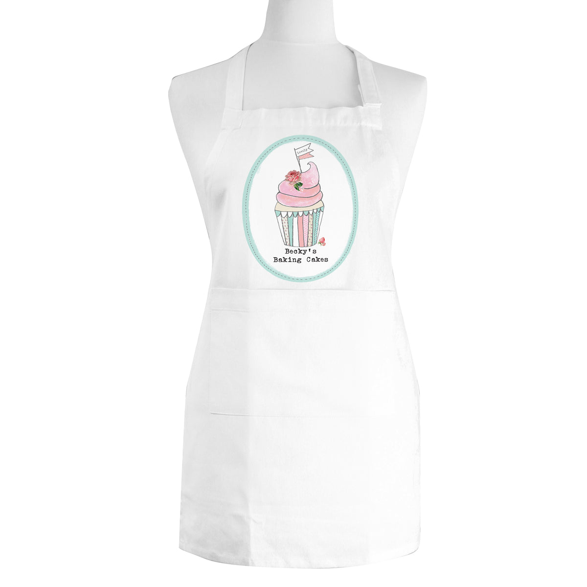Personalised Vintage Pastel Cupcake Childrens Apron