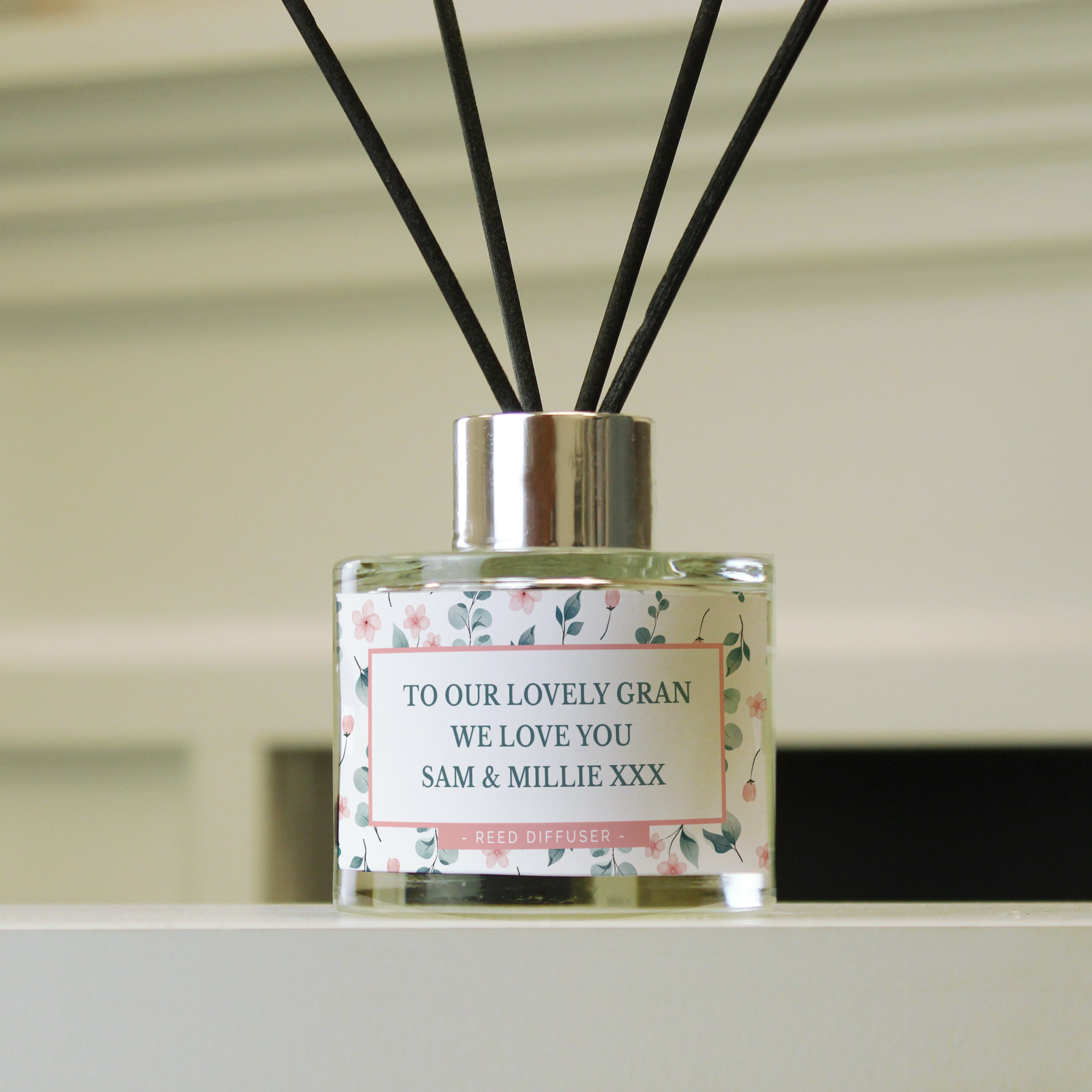 Personalised Floral Reed Diffuser