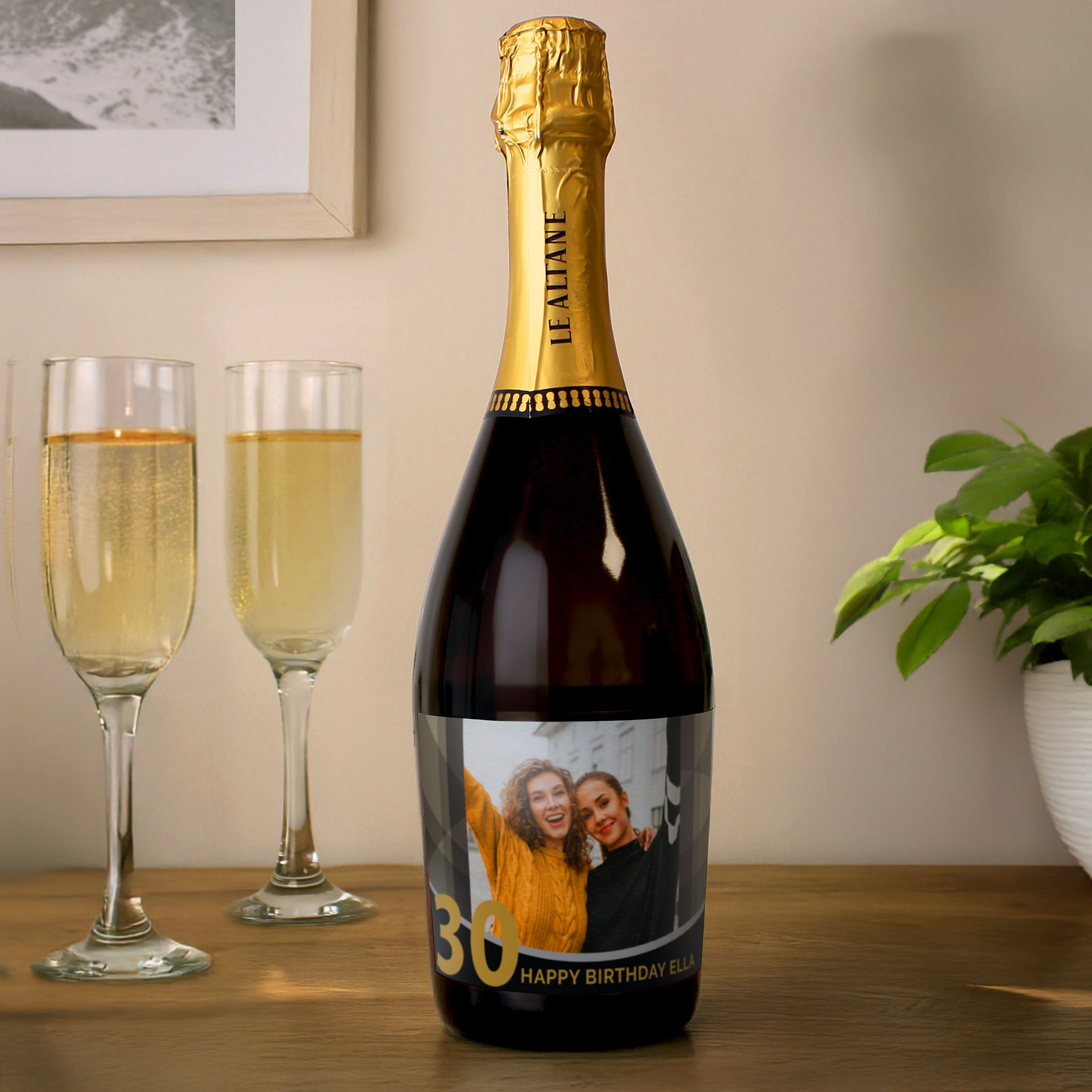 Personalised Photo Upload Birthday Prosecco