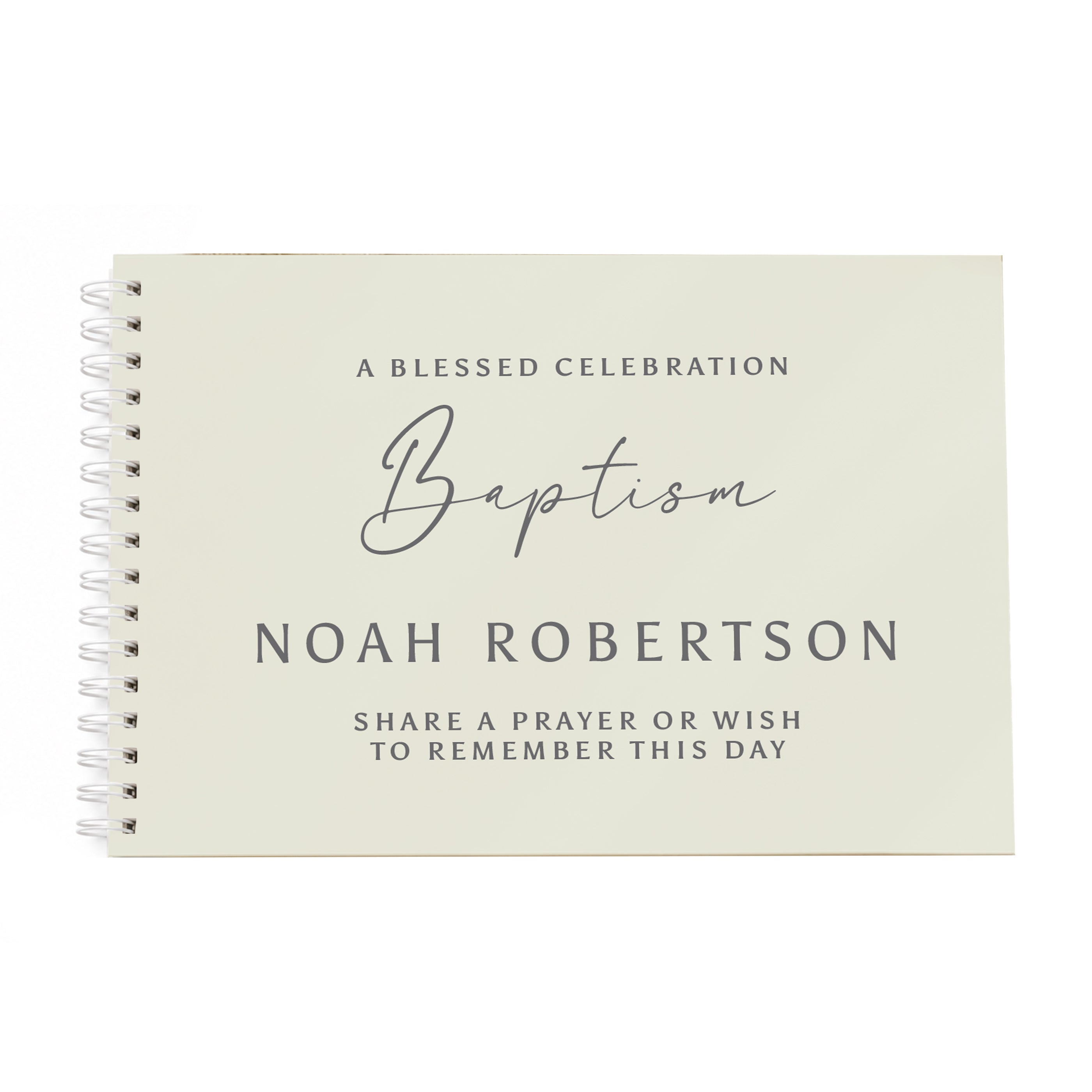 Personalised Natural Guest Book