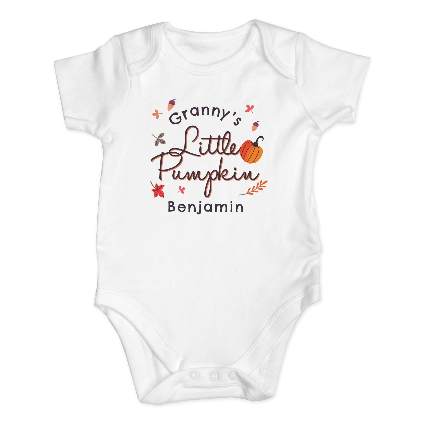Personalised Little Pumpkin Baby Vest