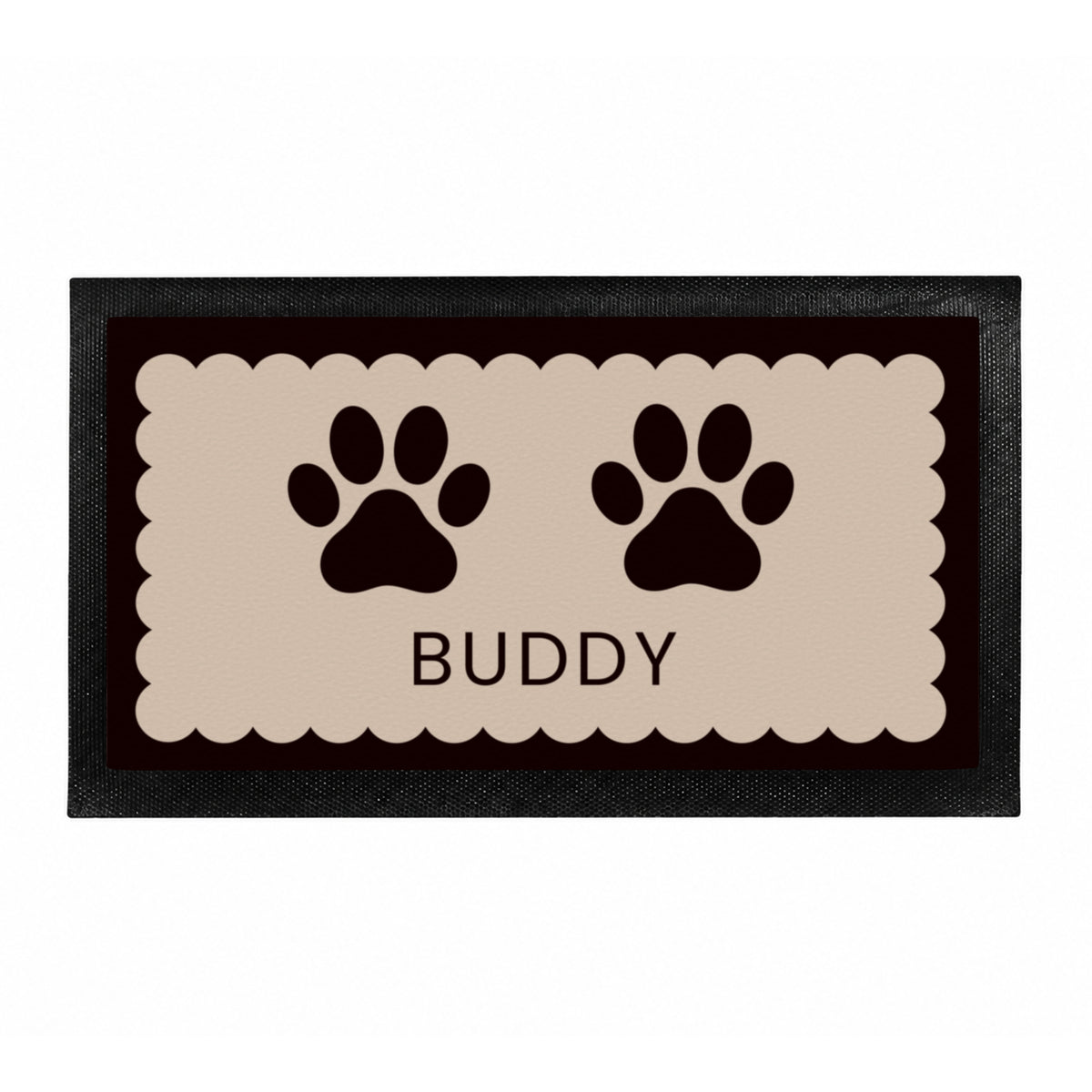Personalised Paw Prints Pet Bowl Mat