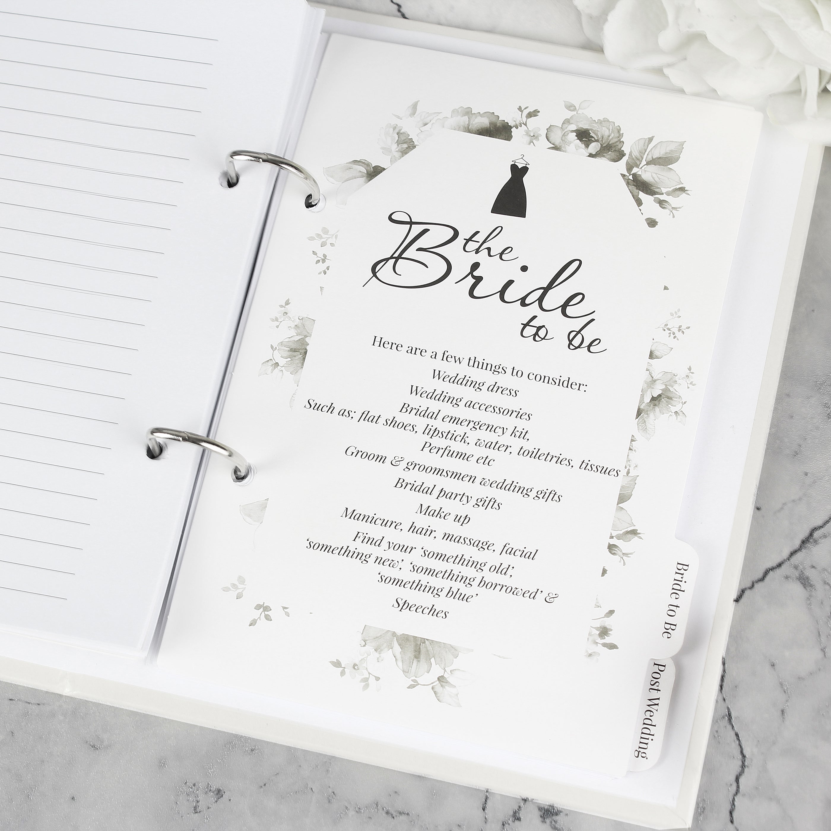 Personalised Floral Wedding Planner