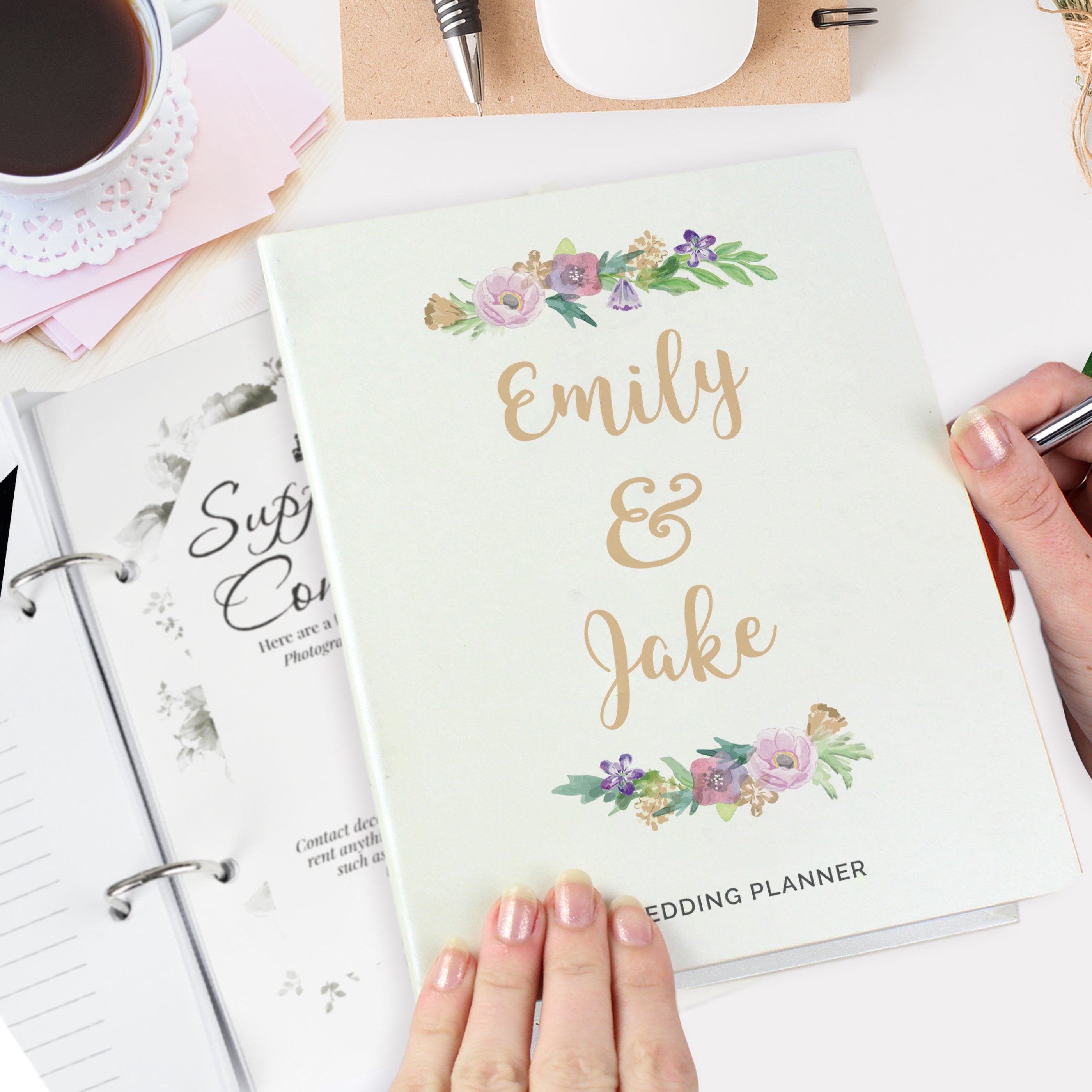 Personalised Floral Wedding Planner