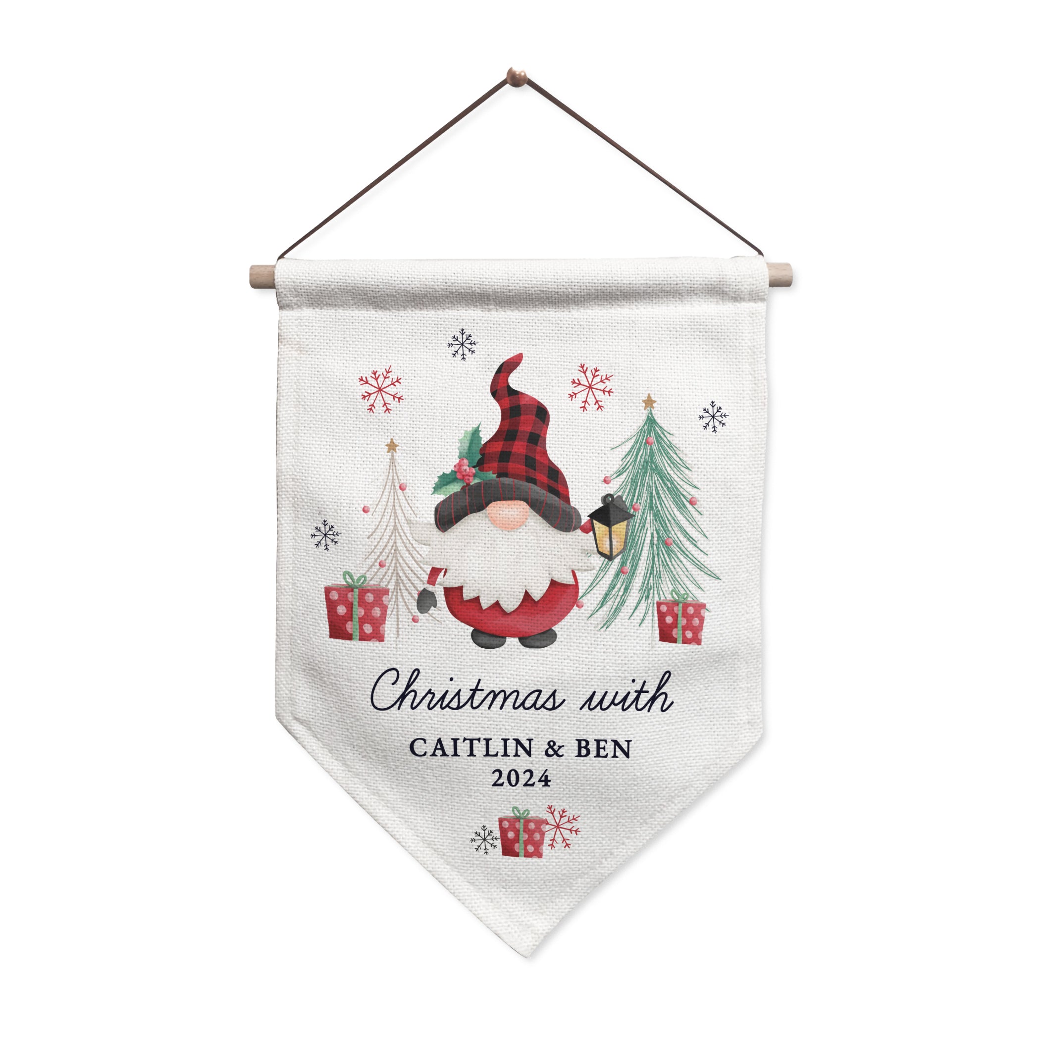 Personalised Gonk Hanging Pendant Christmas Decoration