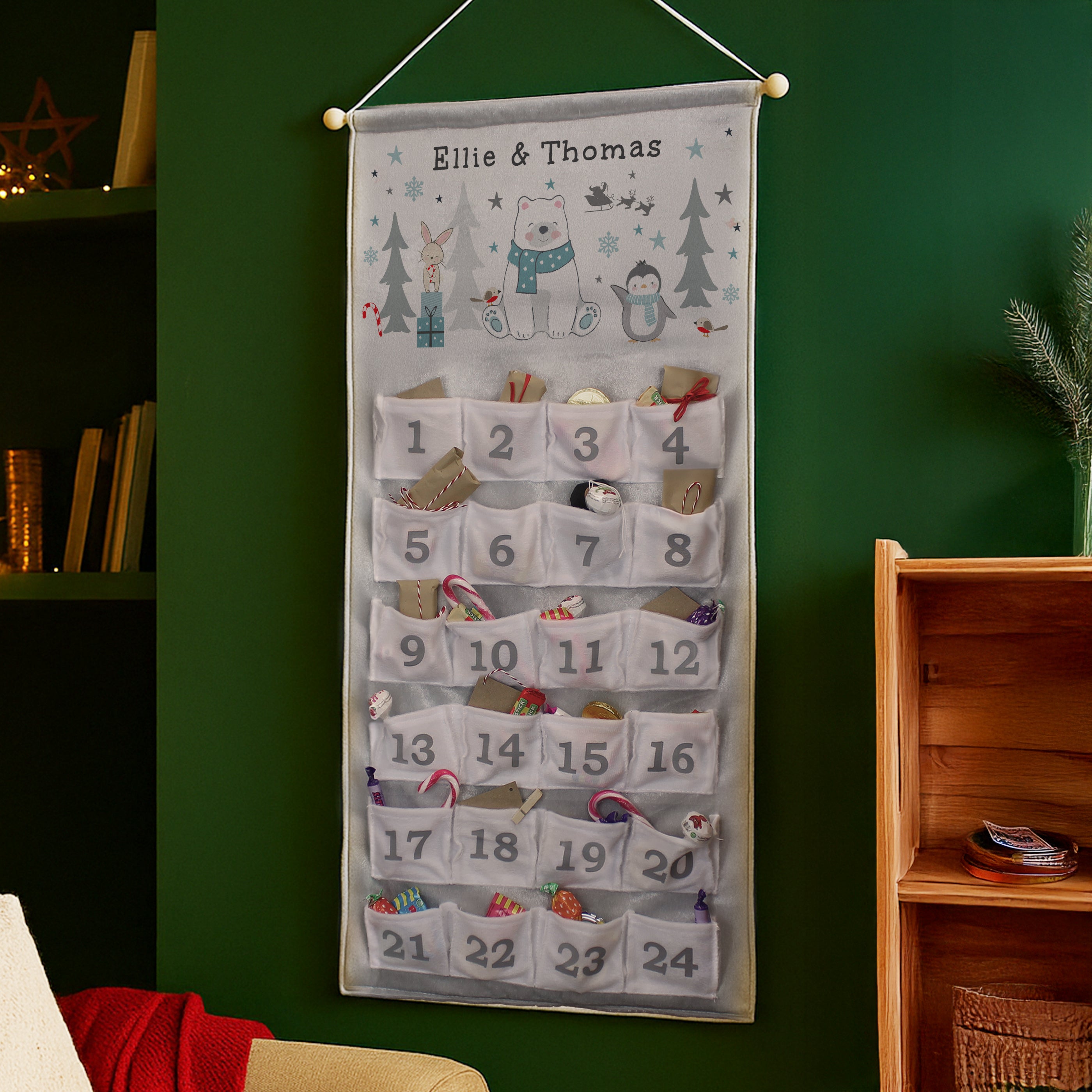 Personalised Polar Bear Advent Calendar