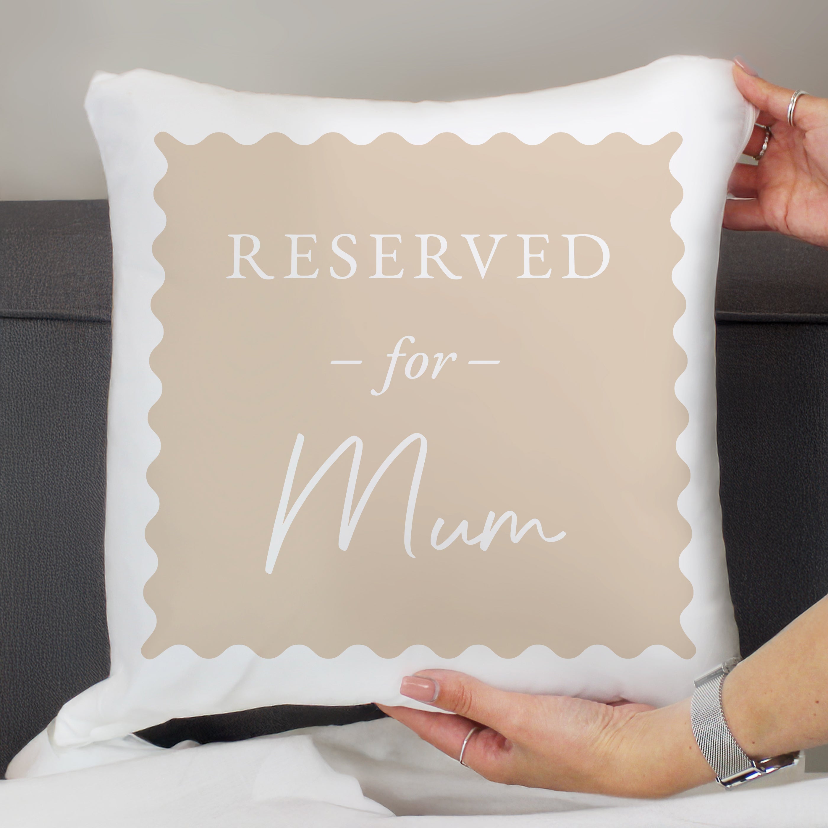 Personalised Cream Reserved For Cushion