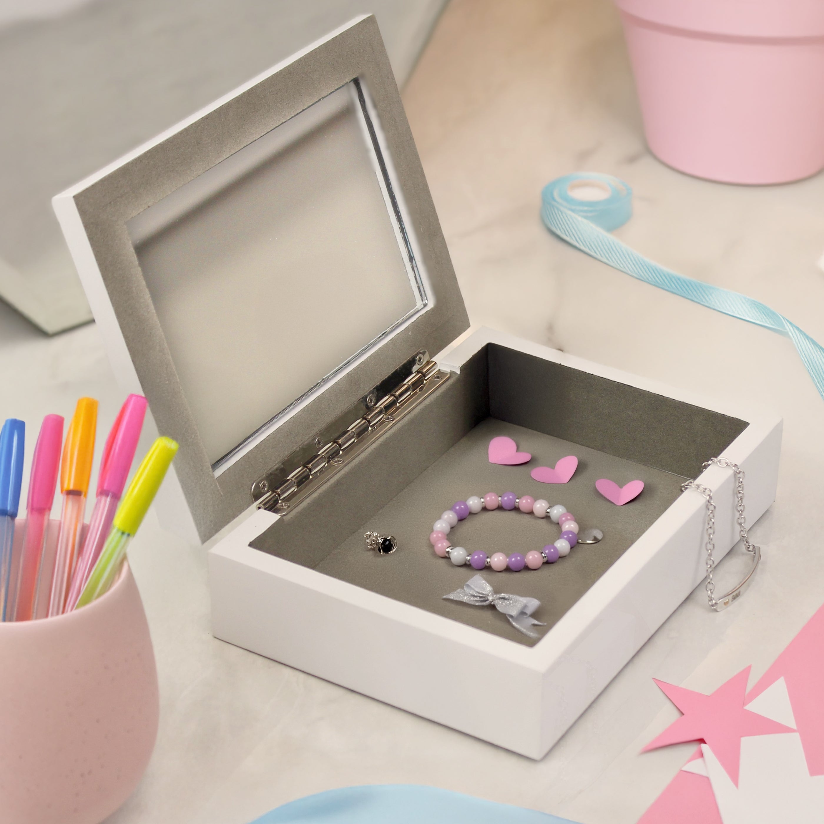 Personalised Bow Jewellery Box