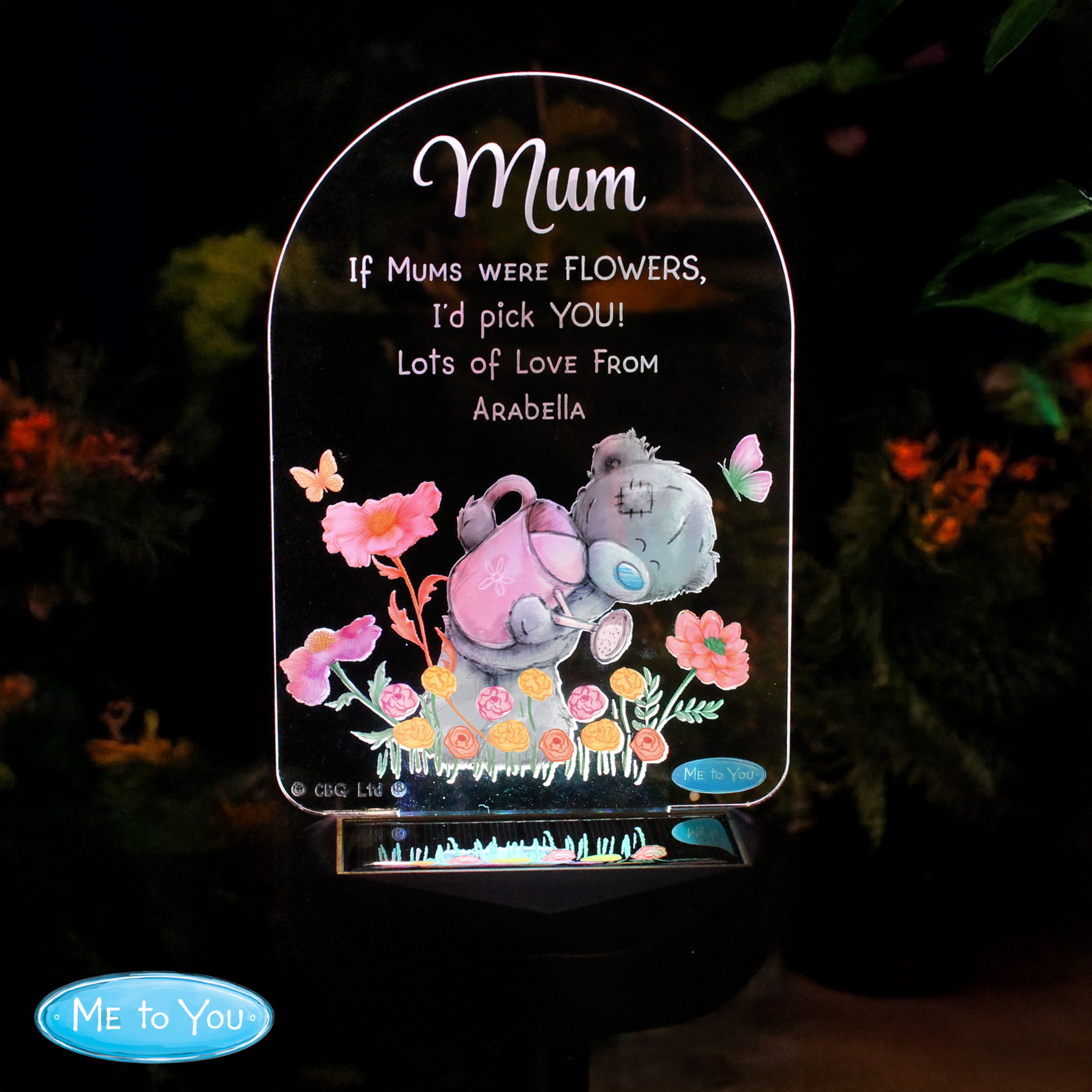 Personalised Me to You Garden LED Solar Light