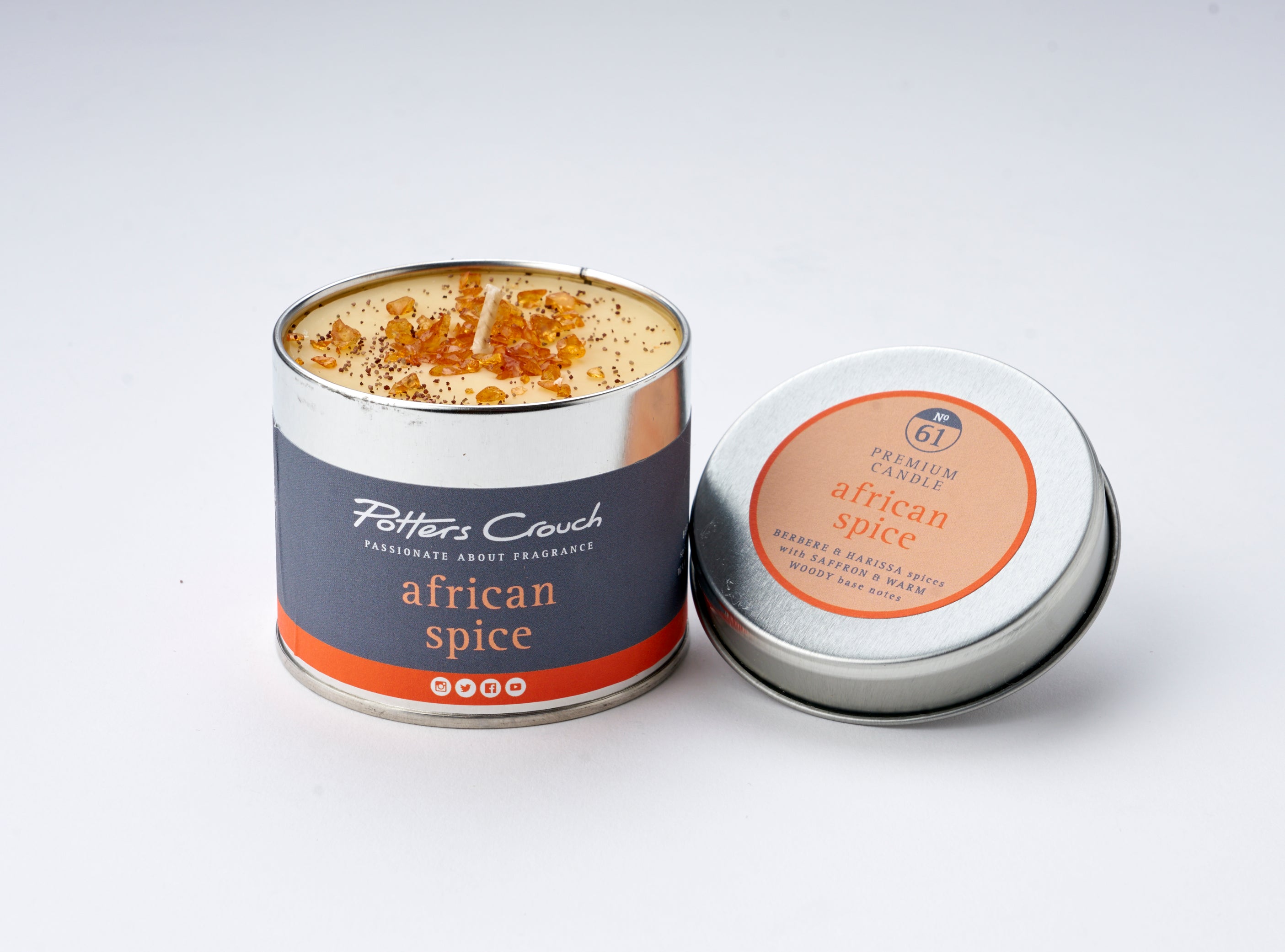 African Spice - Scented Candle in a Tin - Potters Crouch